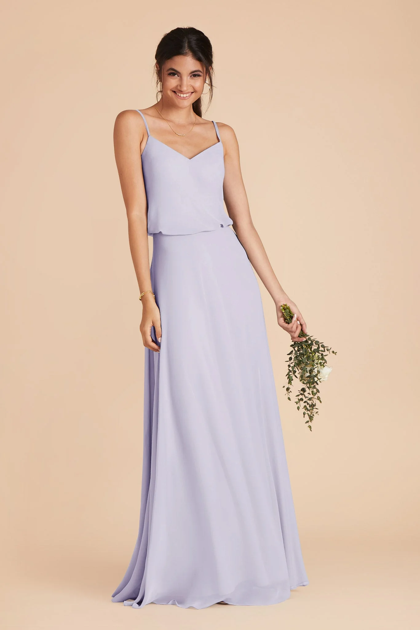 Gwennie Chiffon Dress - Periwinkle Blue - Image 2