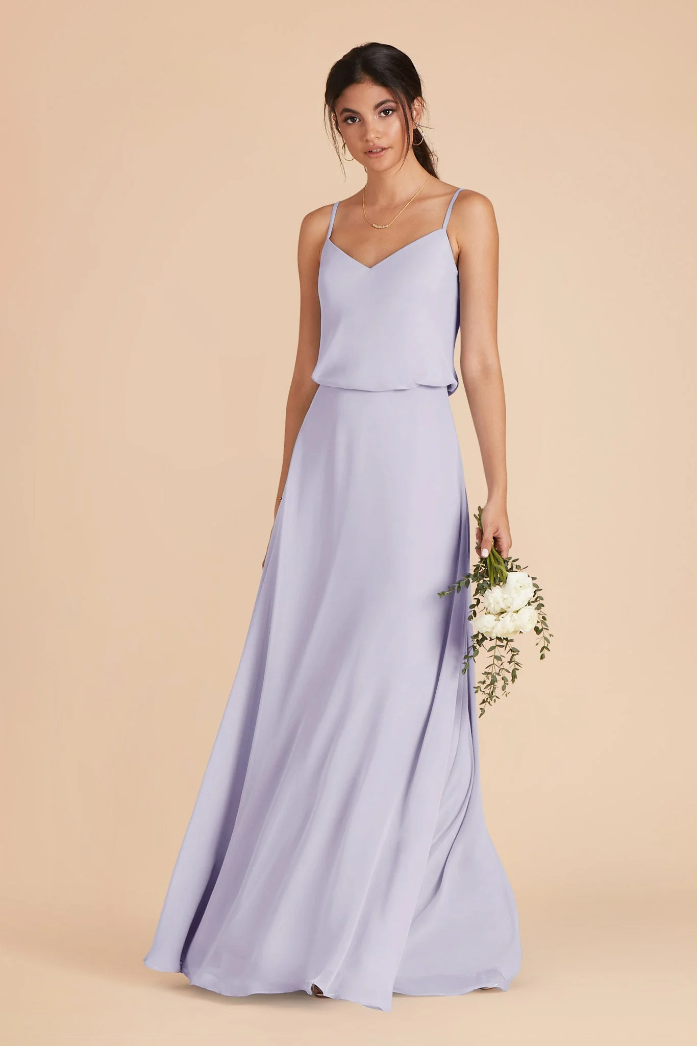 Gwennie Chiffon Dress - Periwinkle Blue - Image 4