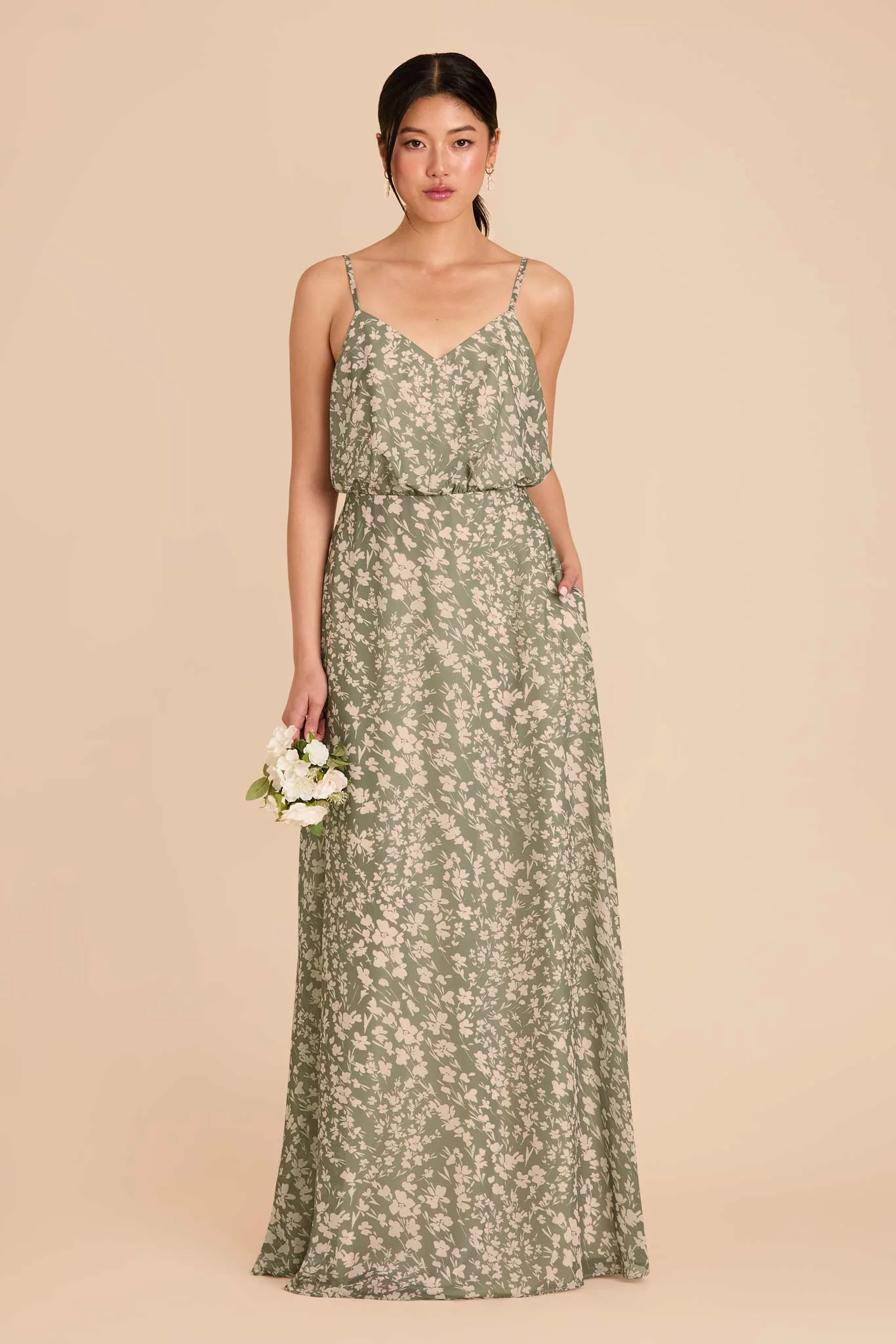 Gwennie Chiffon Dress - Thyme Dreamy Floral - Image 3