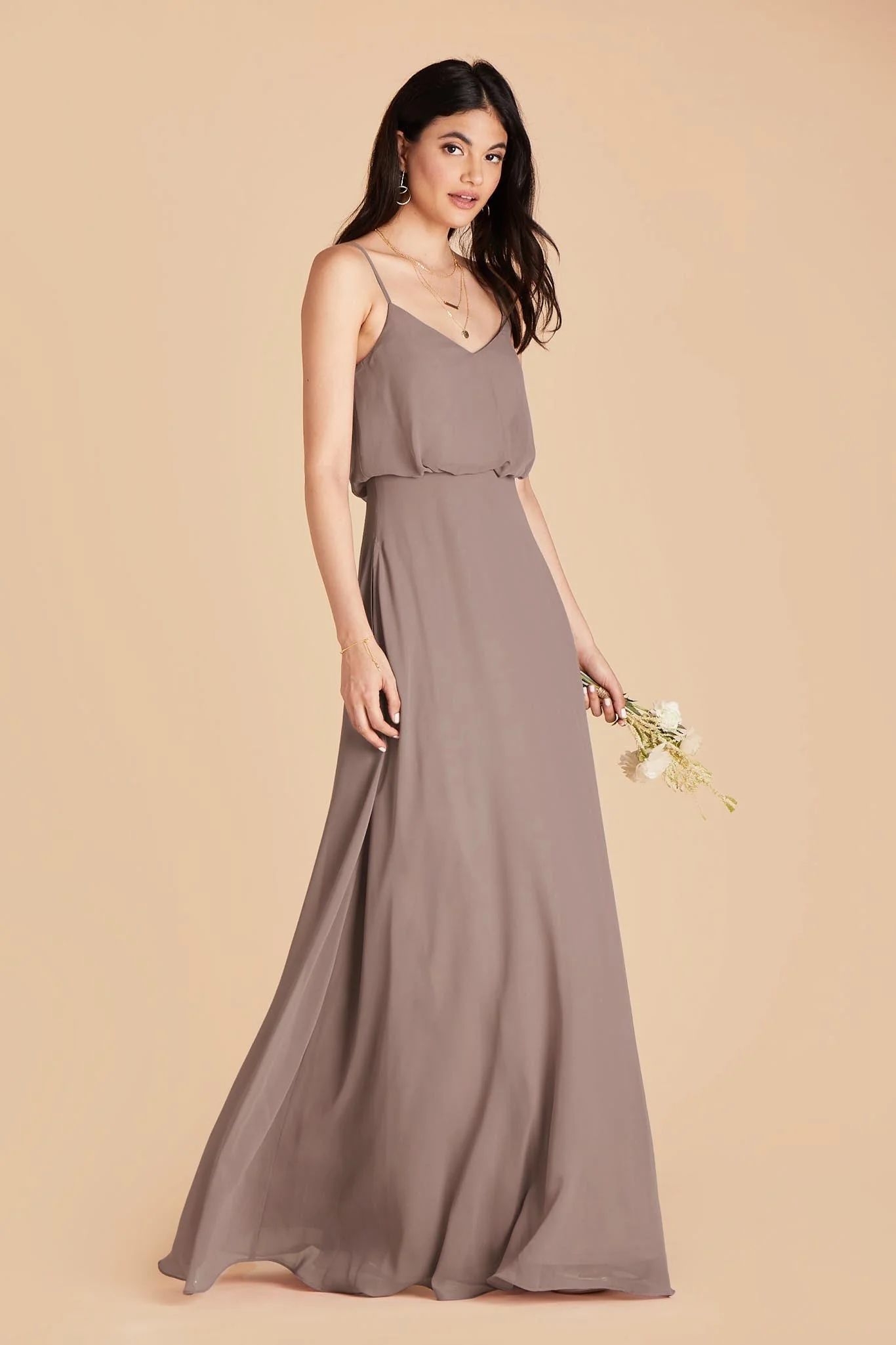 Gwennie Chiffon Dress - Toffee - Image 5