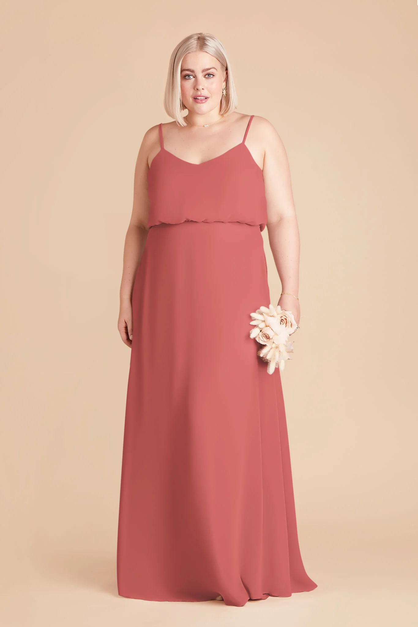 Gwennie Chiffon Dress - Wild Rose - Image 6