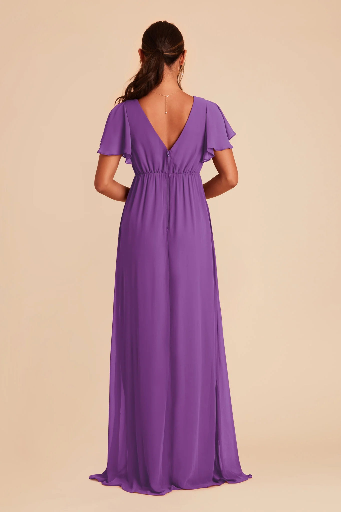 Hannah Chiffon Dress - Amethyst - Image 5