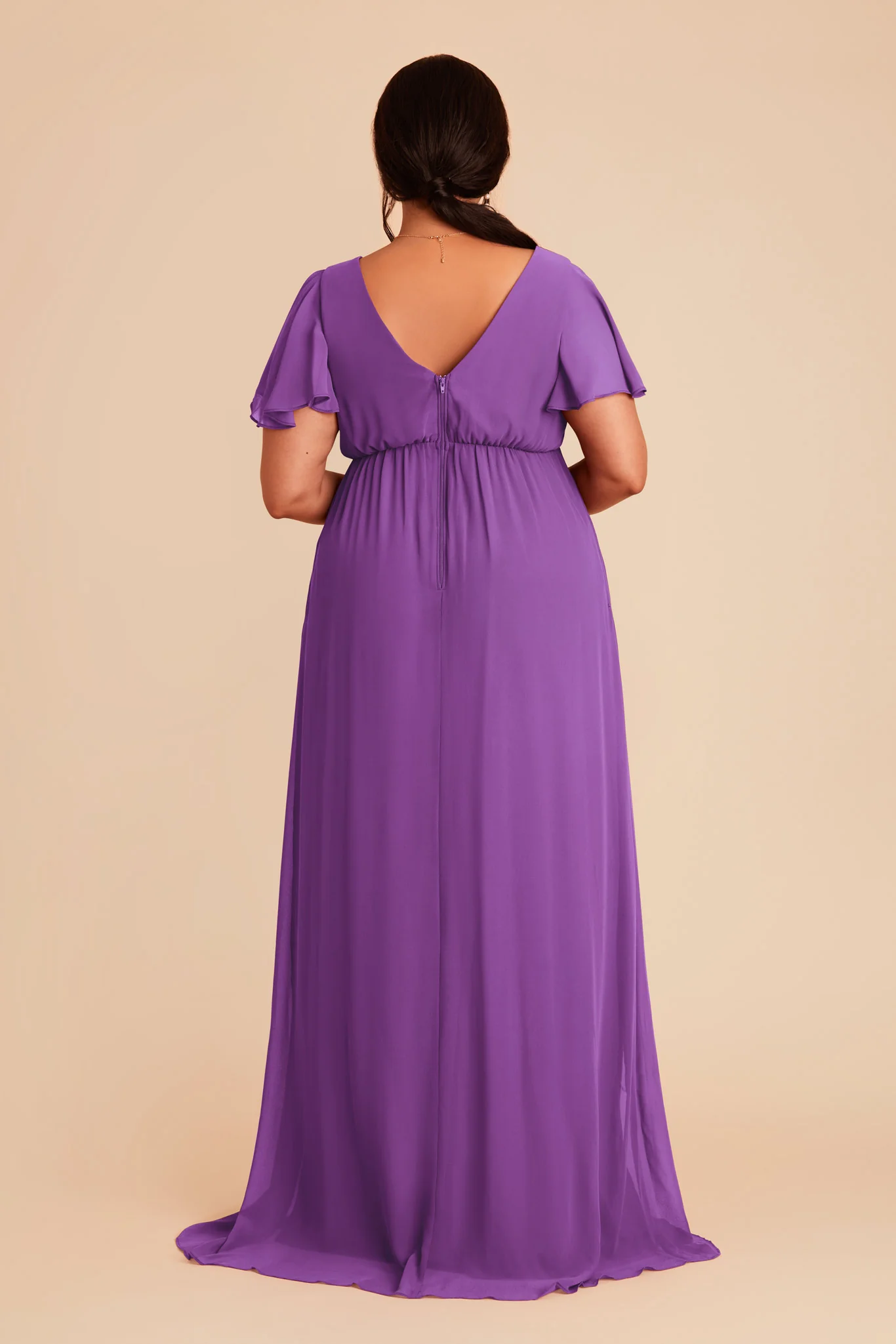 Hannah Chiffon Dress - Amethyst - Image 7