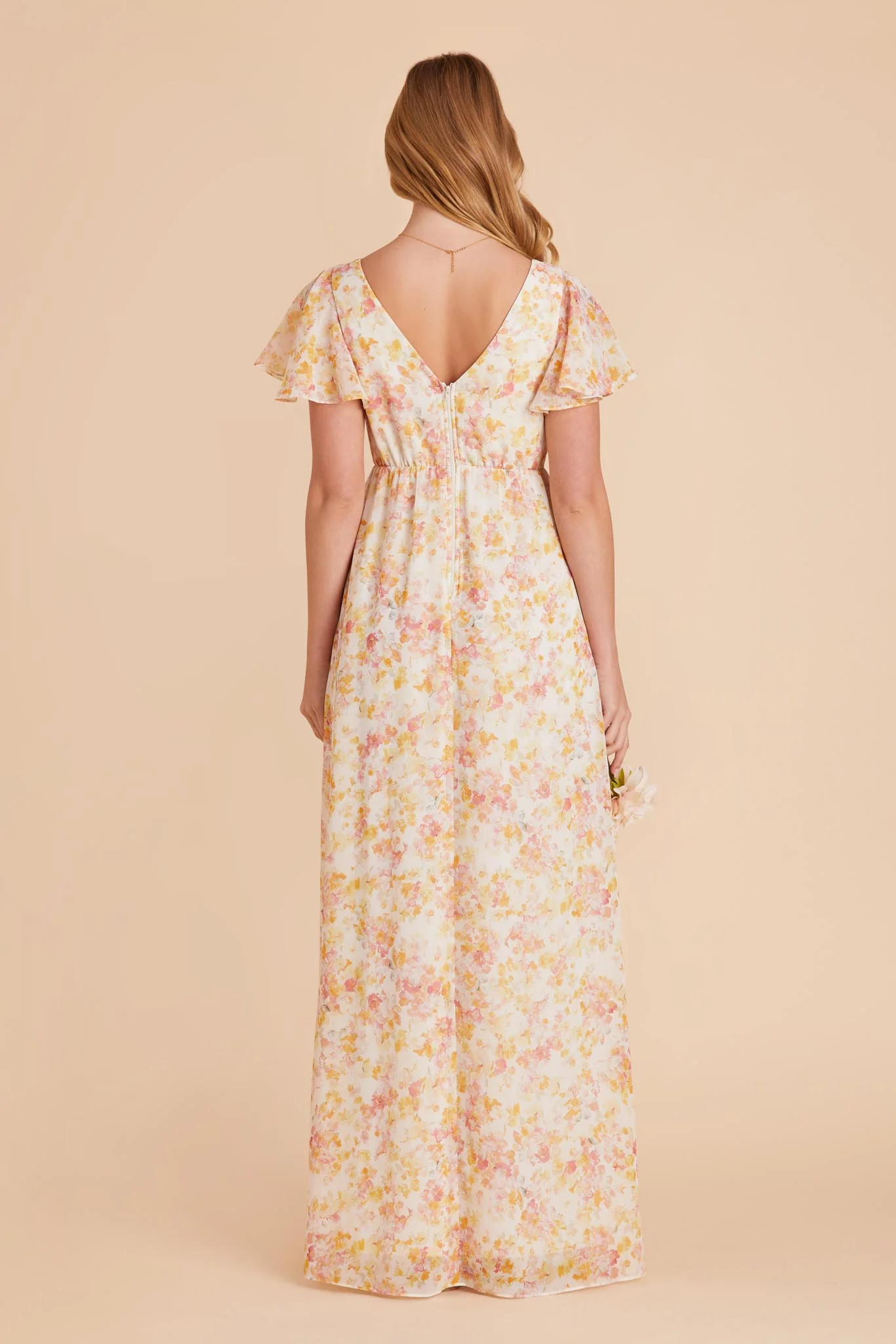 Hannah Chiffon Dress - Pressed Floral - Image 12