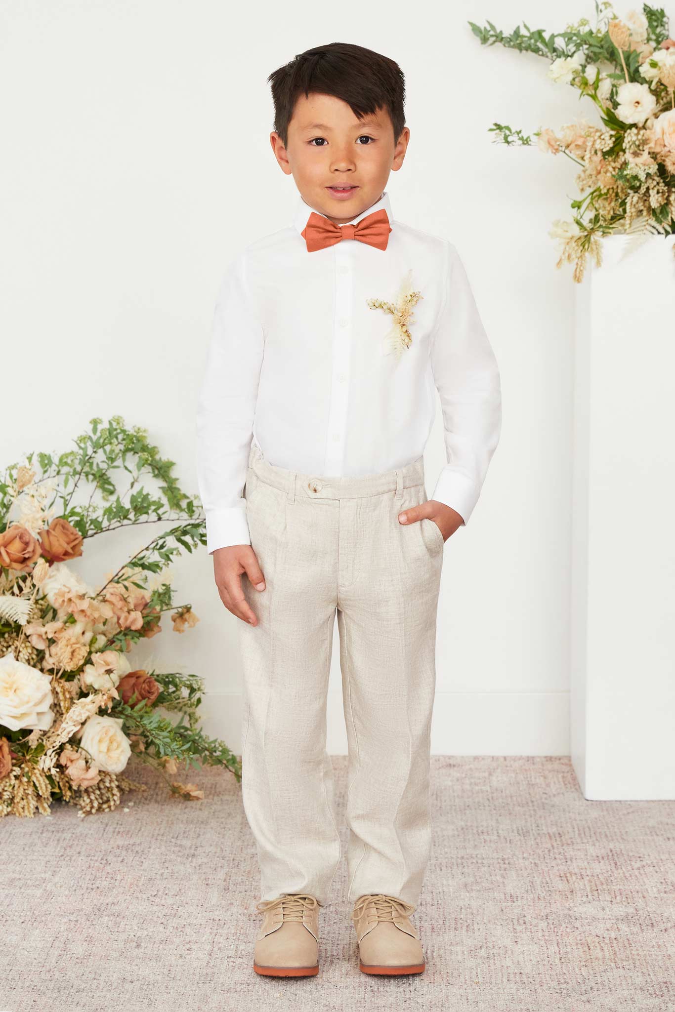 Harry Kids Bow Tie - Apricot - Image 4