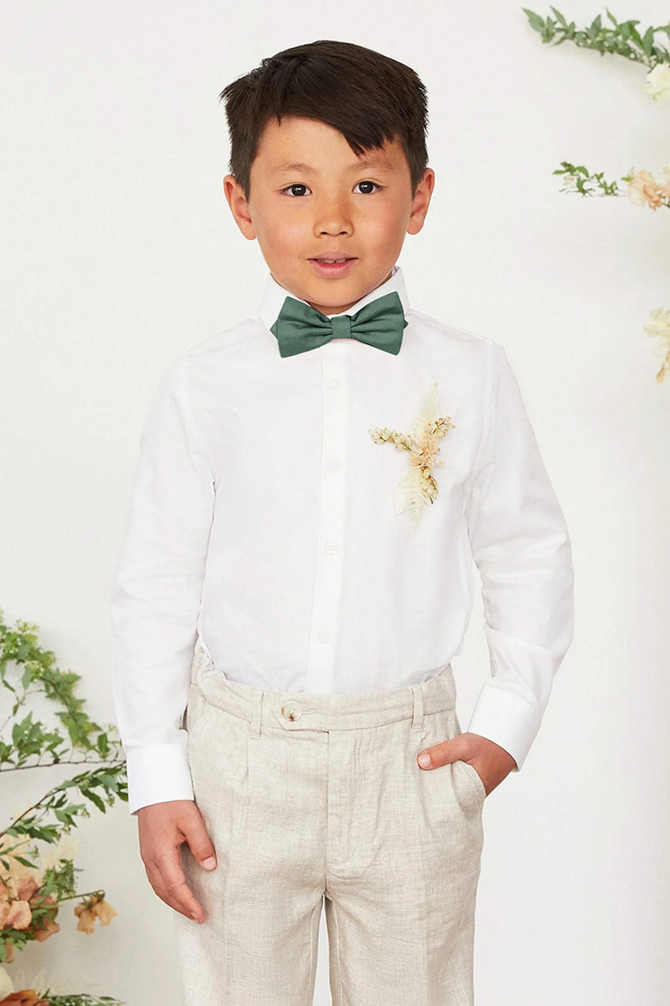 Harry Kids Bow Tie - Eucalyptus - Image 5