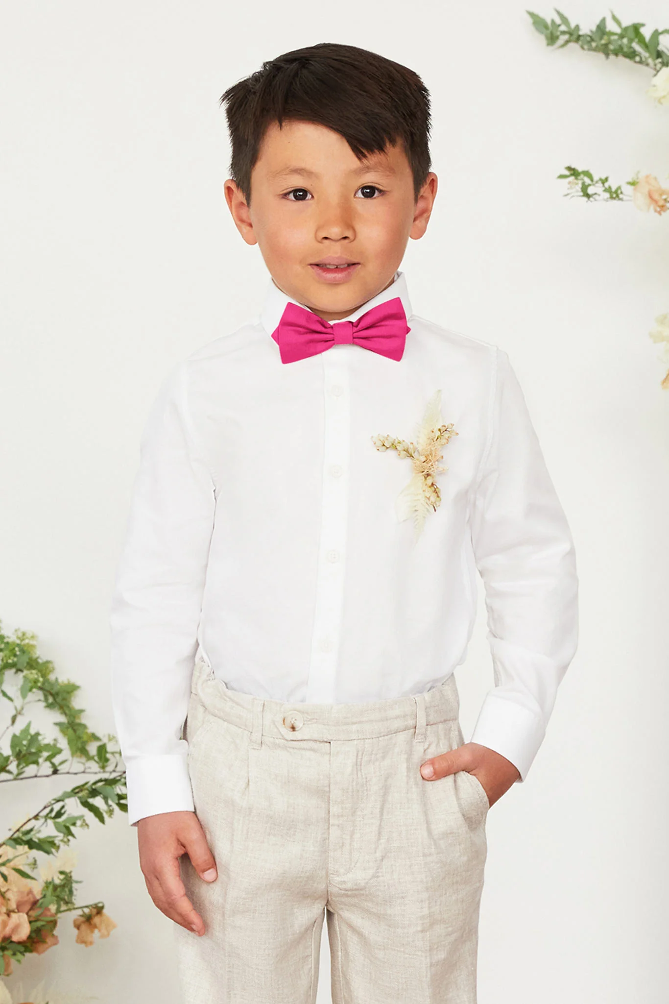 Harry Kids Bow Tie - Fuchsia - Image 2