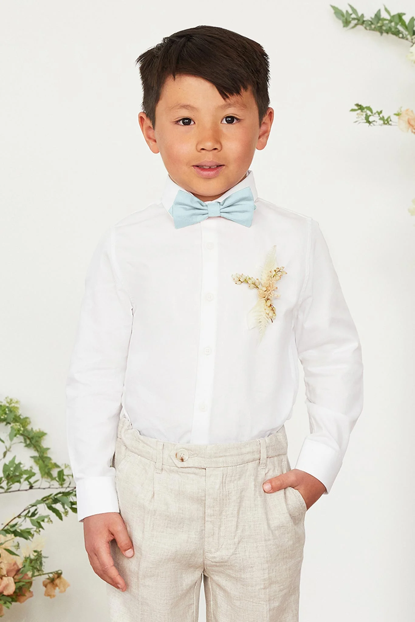 Harry Kids Bow Tie - Mist Blue - Image 3