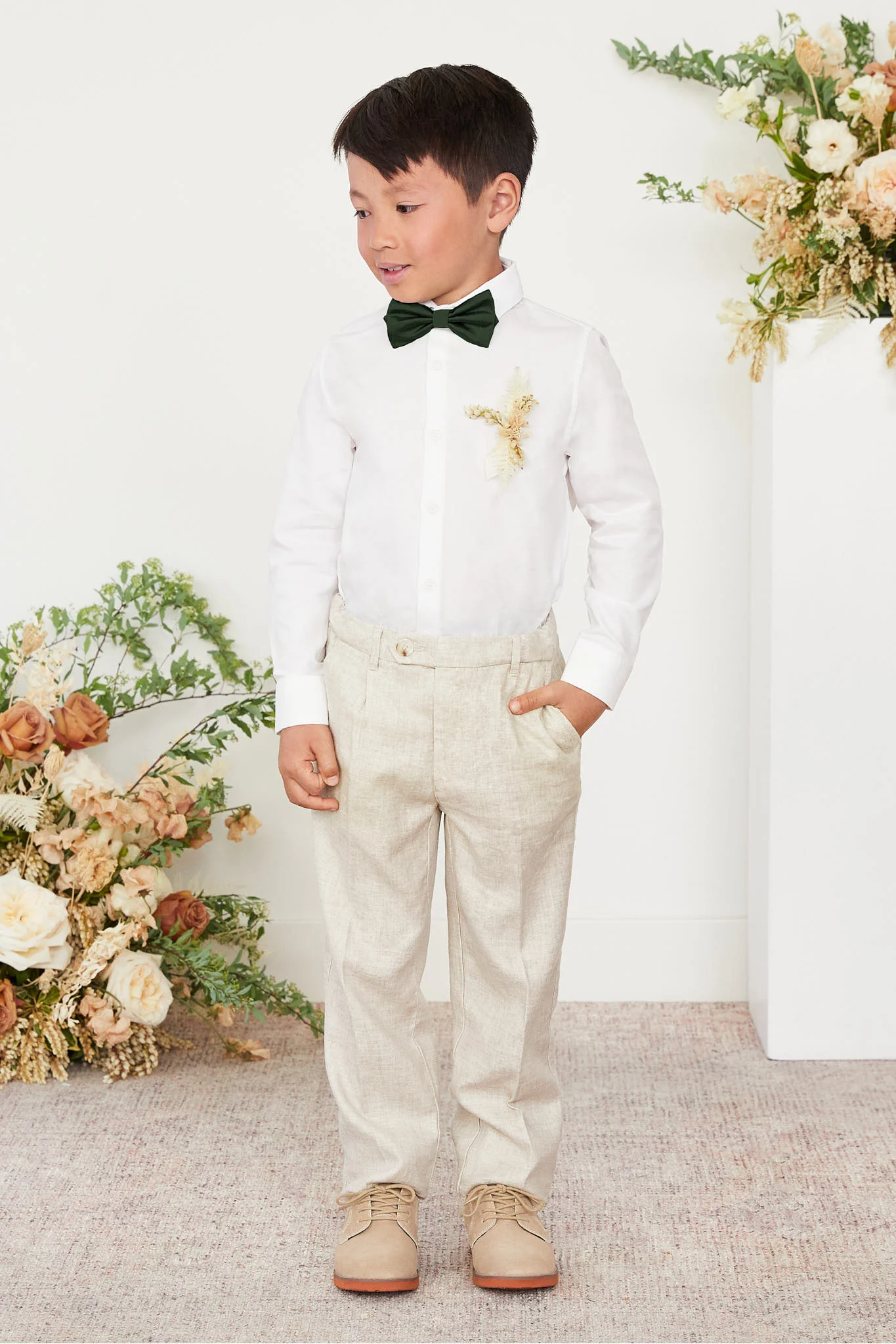 Harry Kids Bow Tie - Olive - Image 5