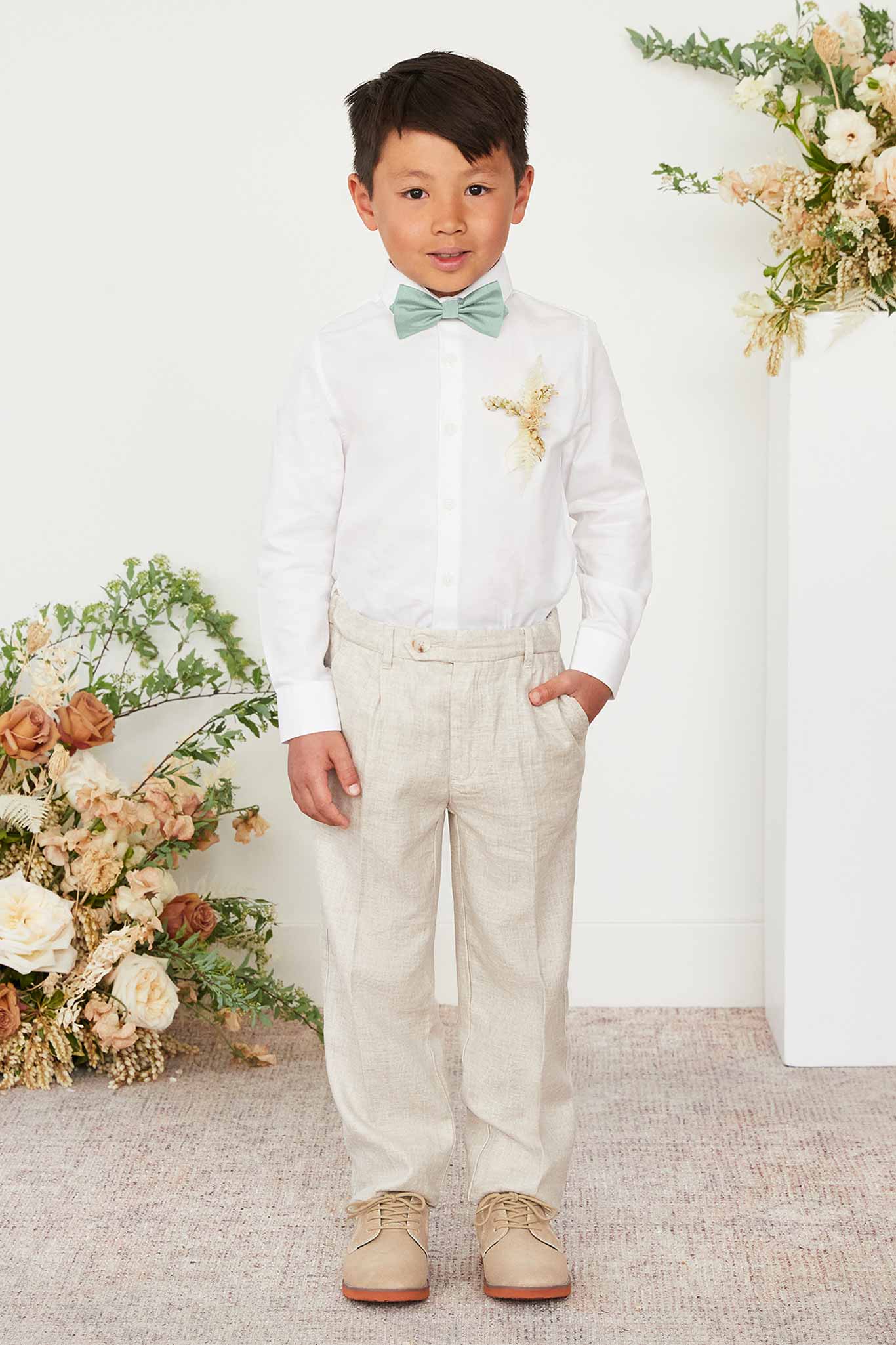 Harry Kids Bow Tie - Sage - Image 4