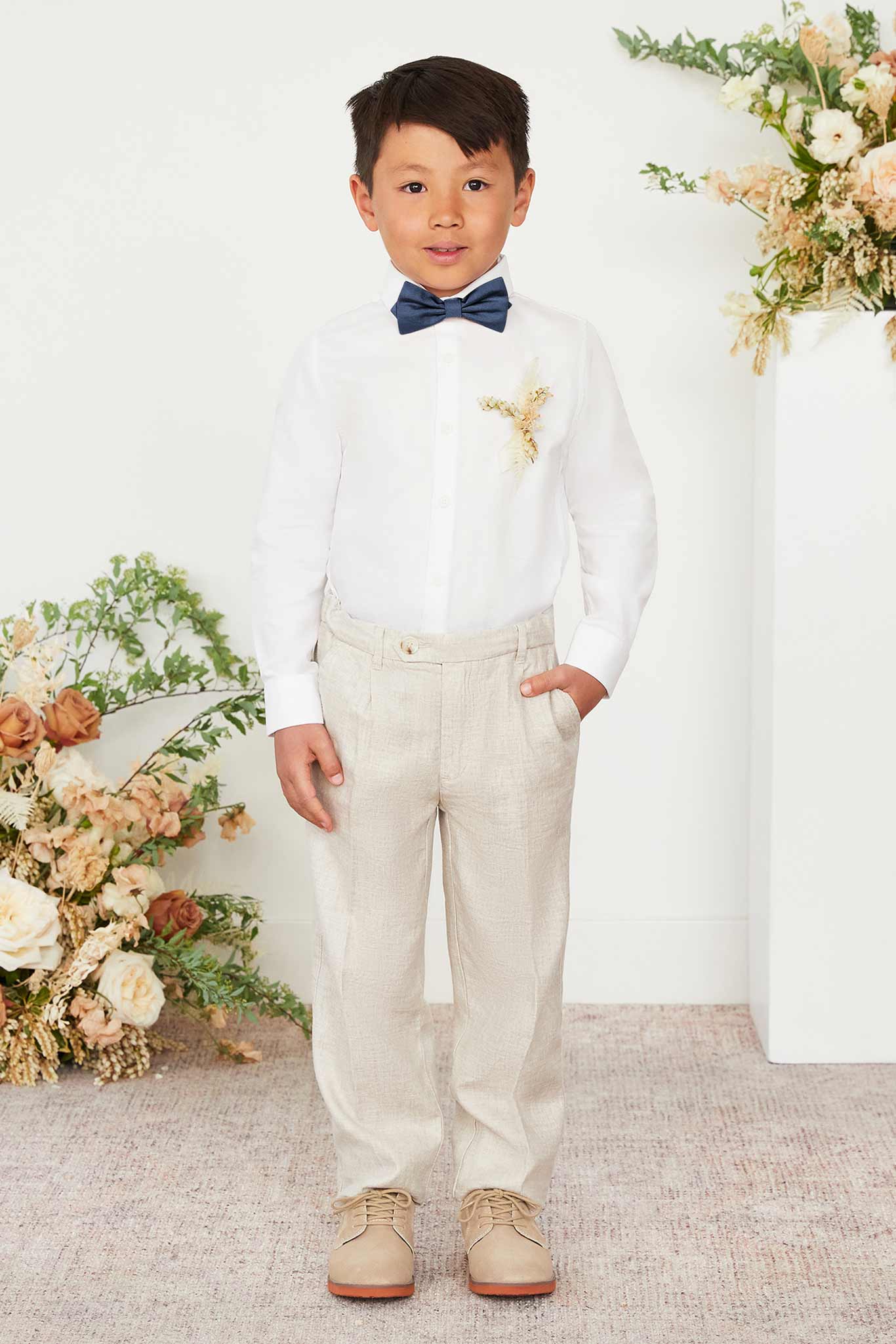 Harry Kids Bow Tie - Slate Blue - Image 4