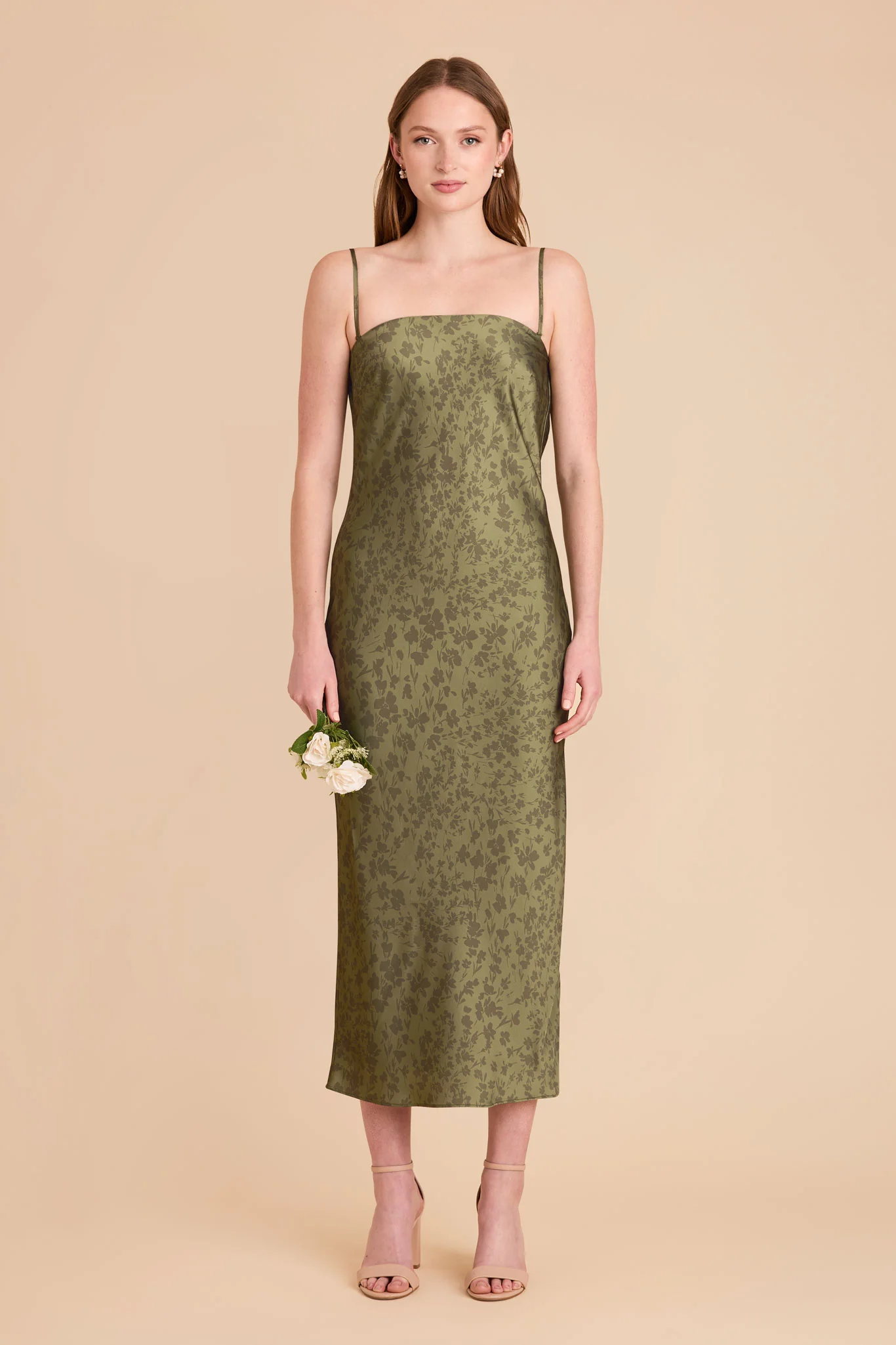 Isla Matte Satin Dress - Bright Martini Dreamy Floral - Image 2