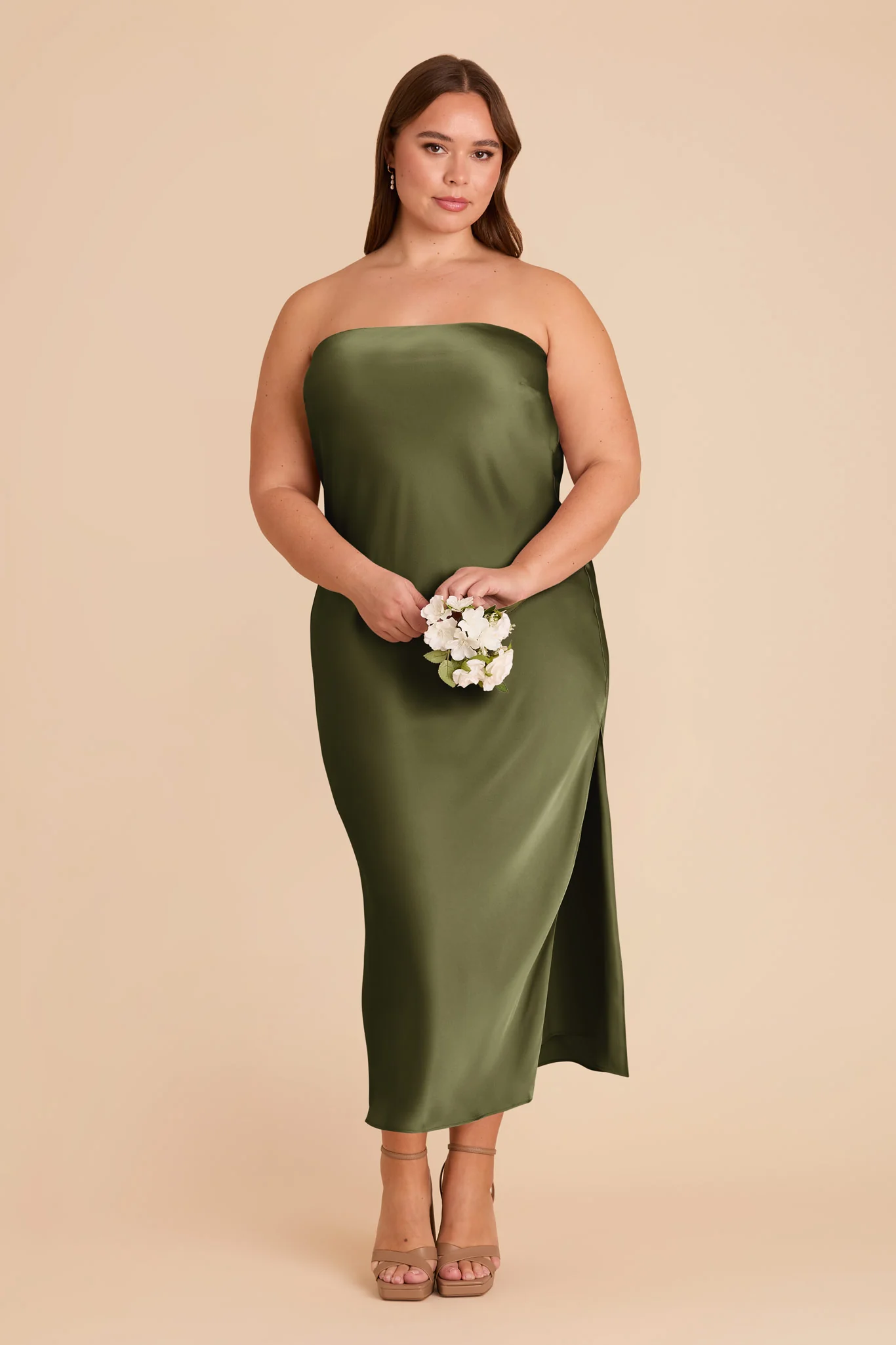 Isla Matte Satin Dress - Martini - Image 9