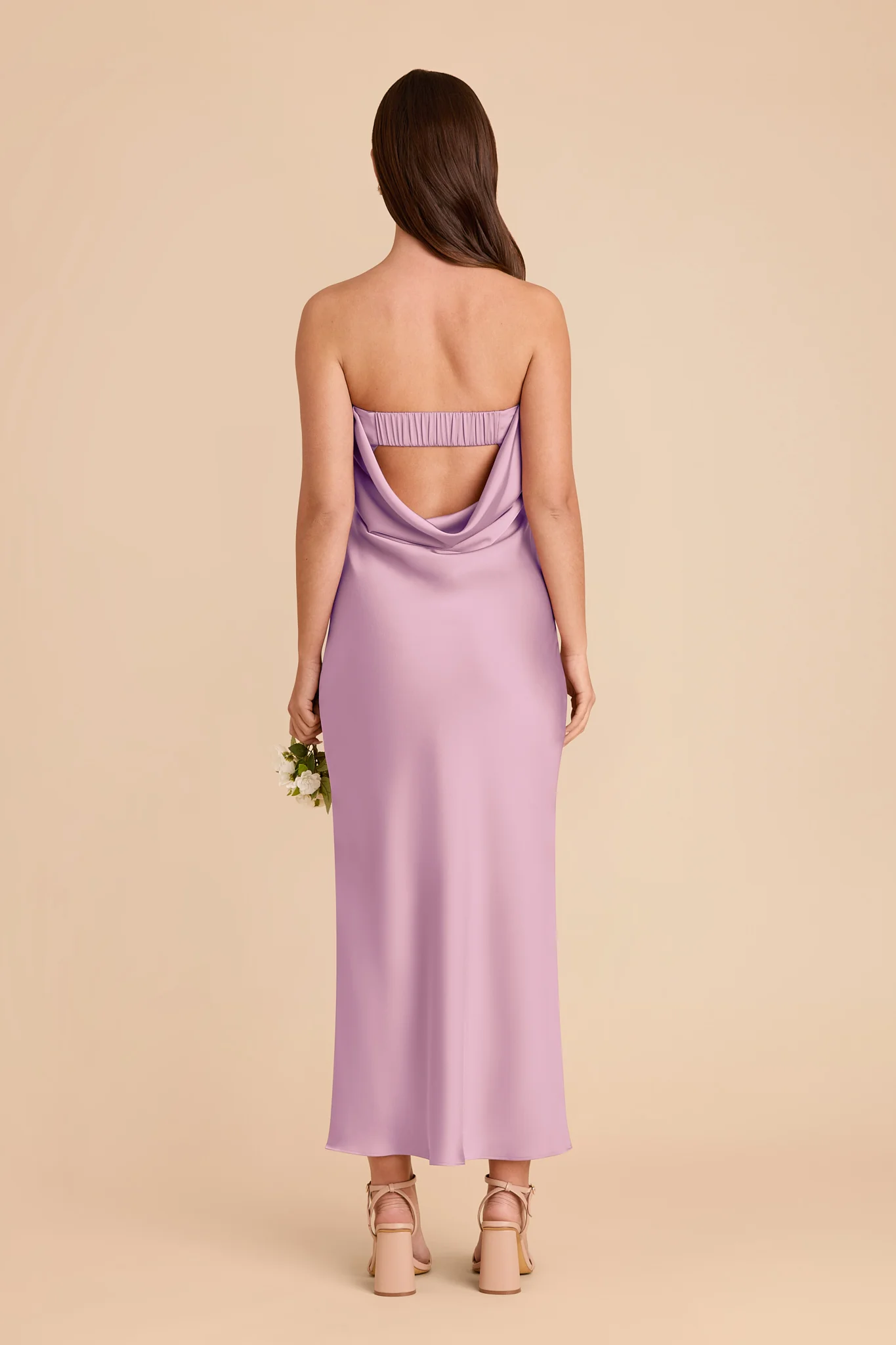 Isla Matte Satin Dress - Orchid - Image 6