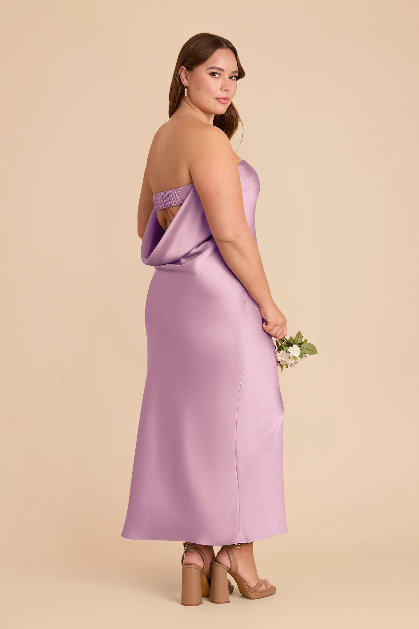 Isla Matte Satin Dress - Orchid - Image 8