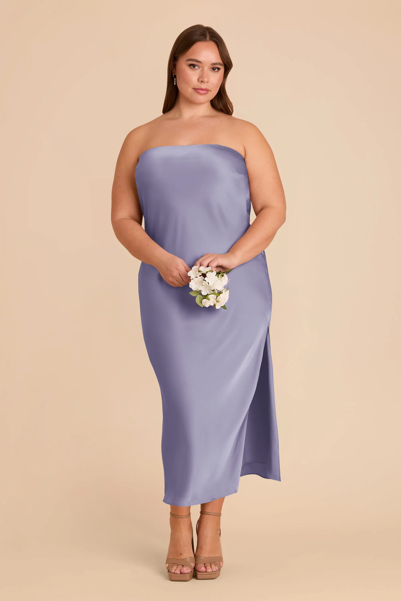 Isla Matte Satin Dress - Wisteria - Image 7