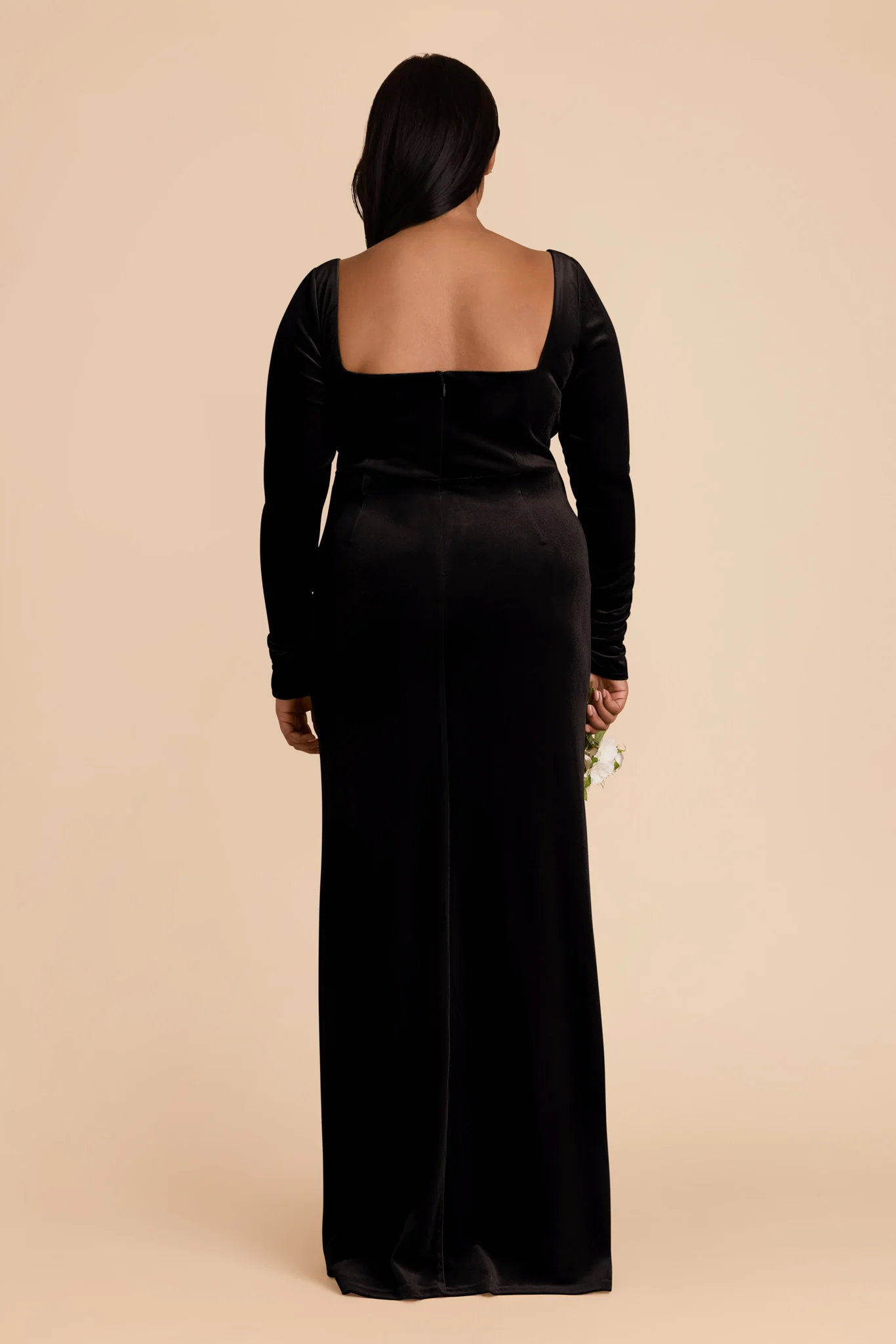 Ivy Velvet Dress - Black - Image 8