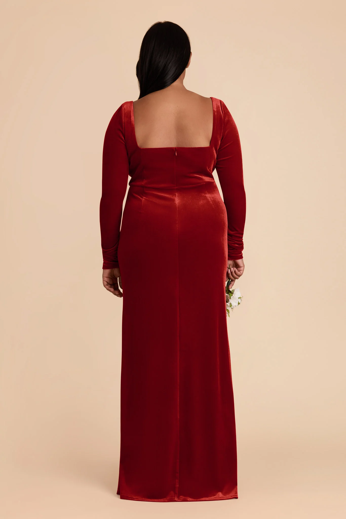 Ivy Velvet Dress - Burnt Orange - Image 10