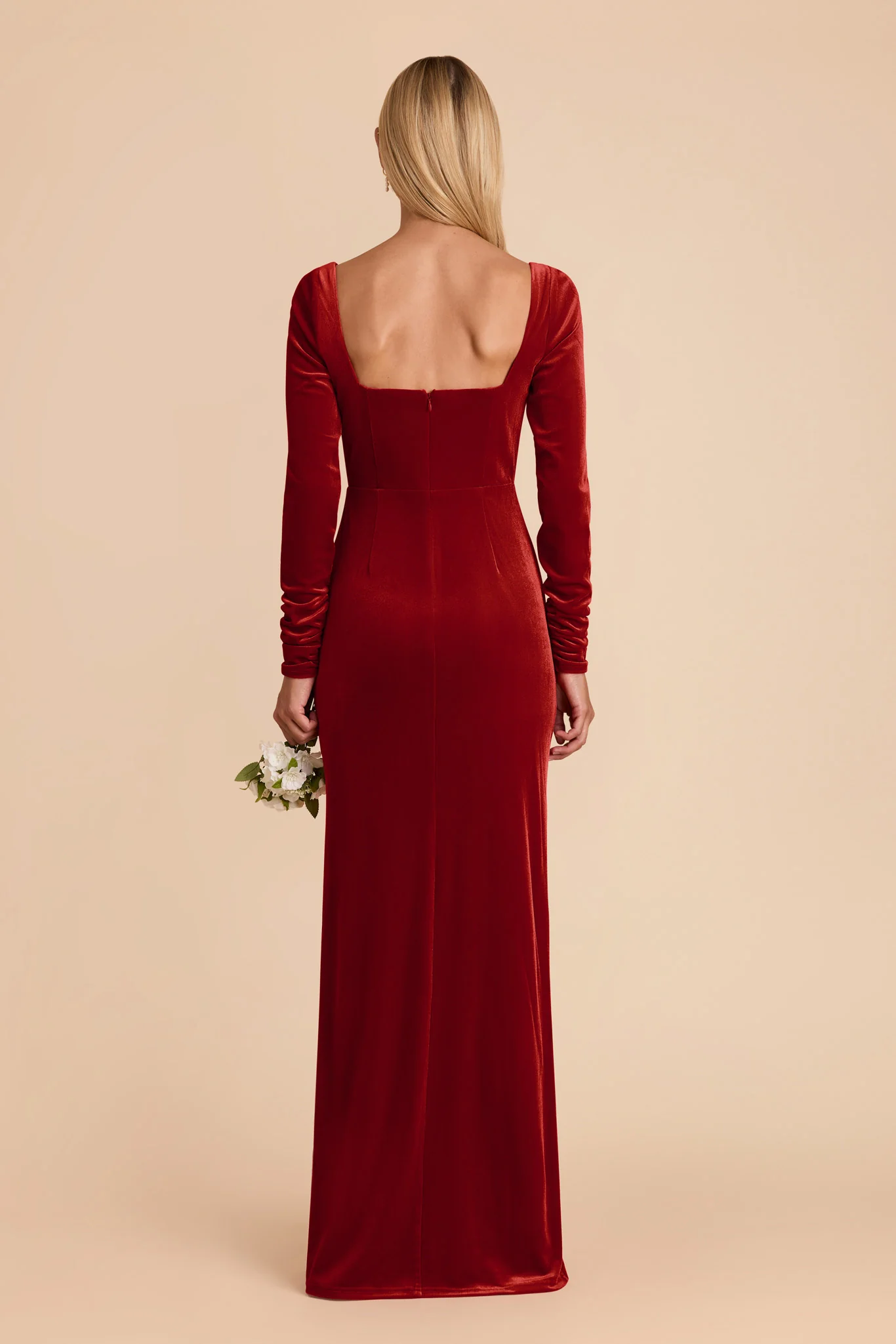 Ivy Velvet Dress - Burnt Orange - Image 6