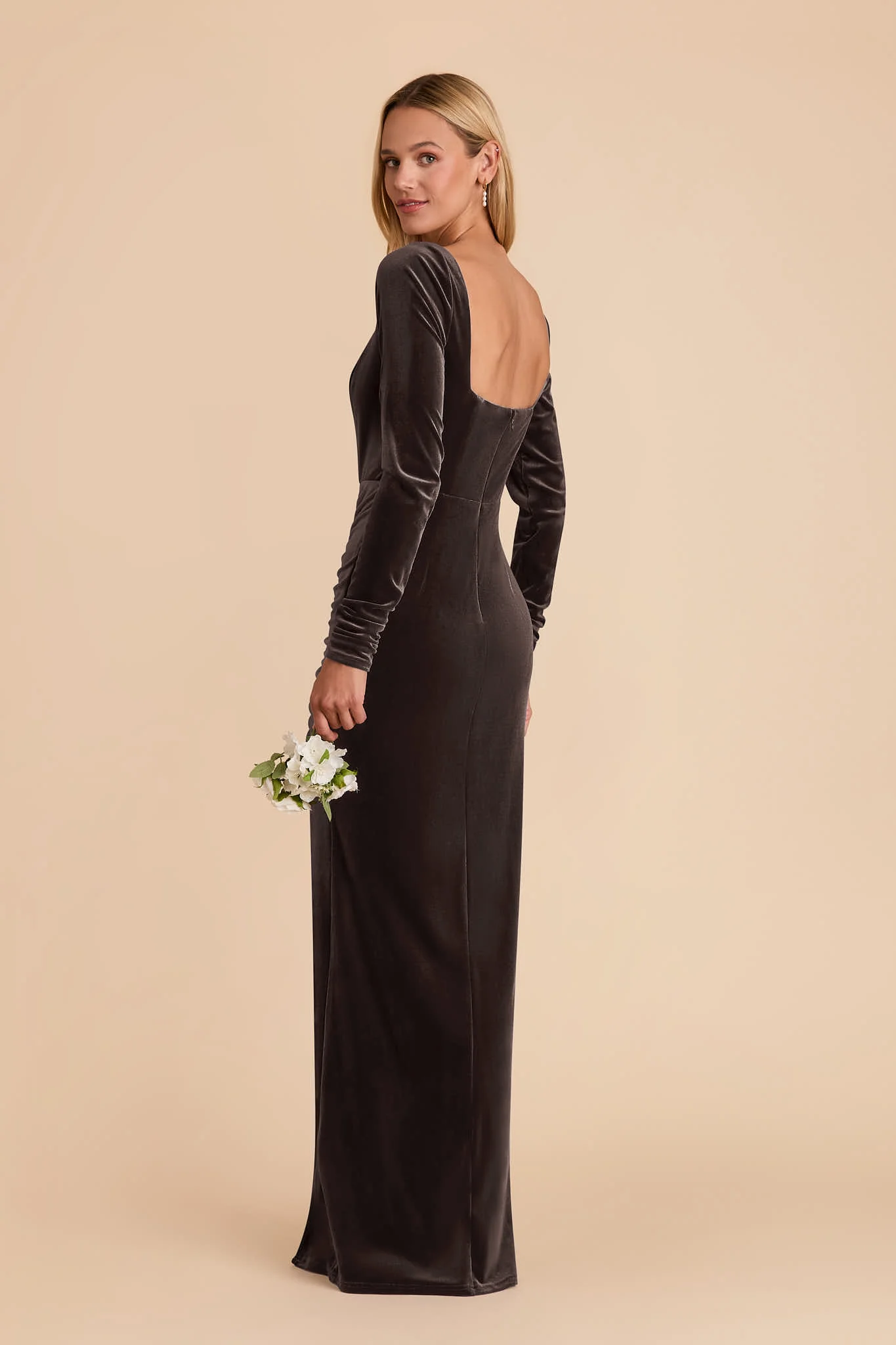 Ivy Velvet Dress - Espresso - Image 4