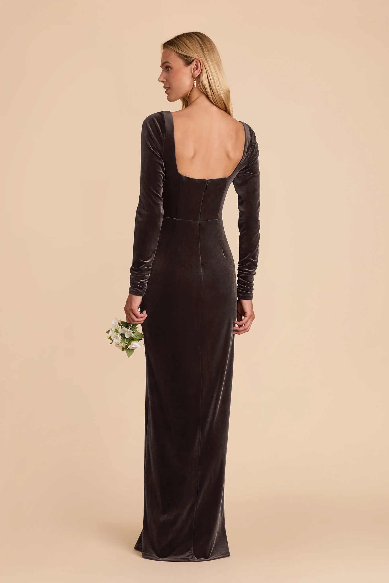 Ivy Velvet Dress - Espresso - Image 5