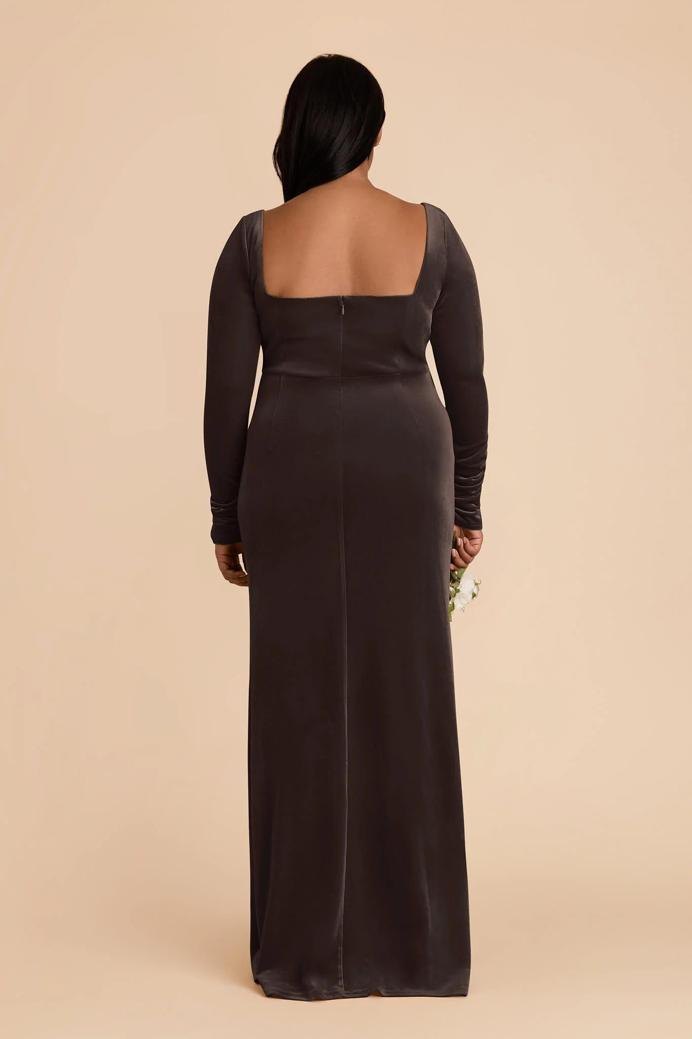 Ivy Velvet Dress - Espresso - Image 7