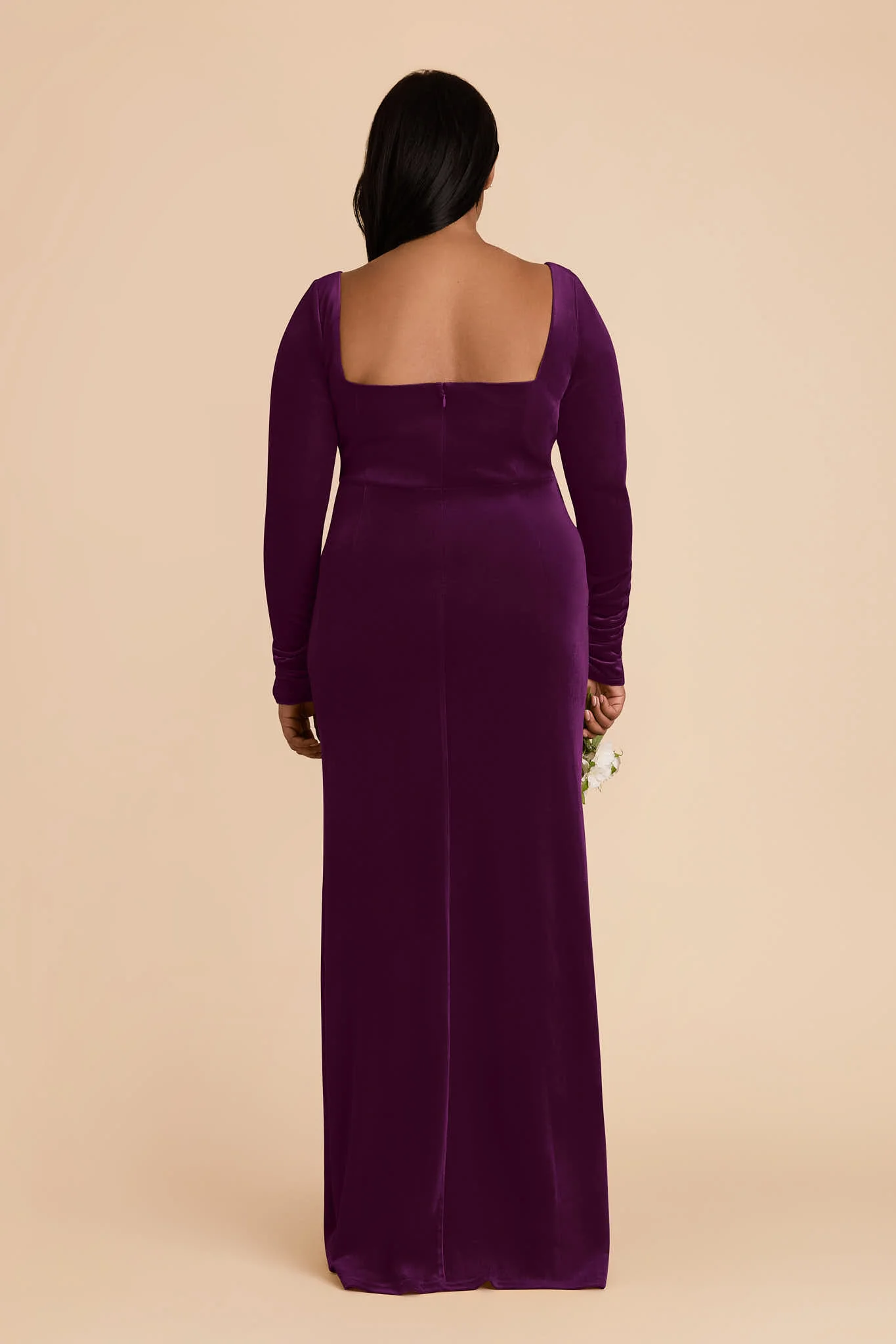 Ivy Velvet Dress - Fig - Image 7