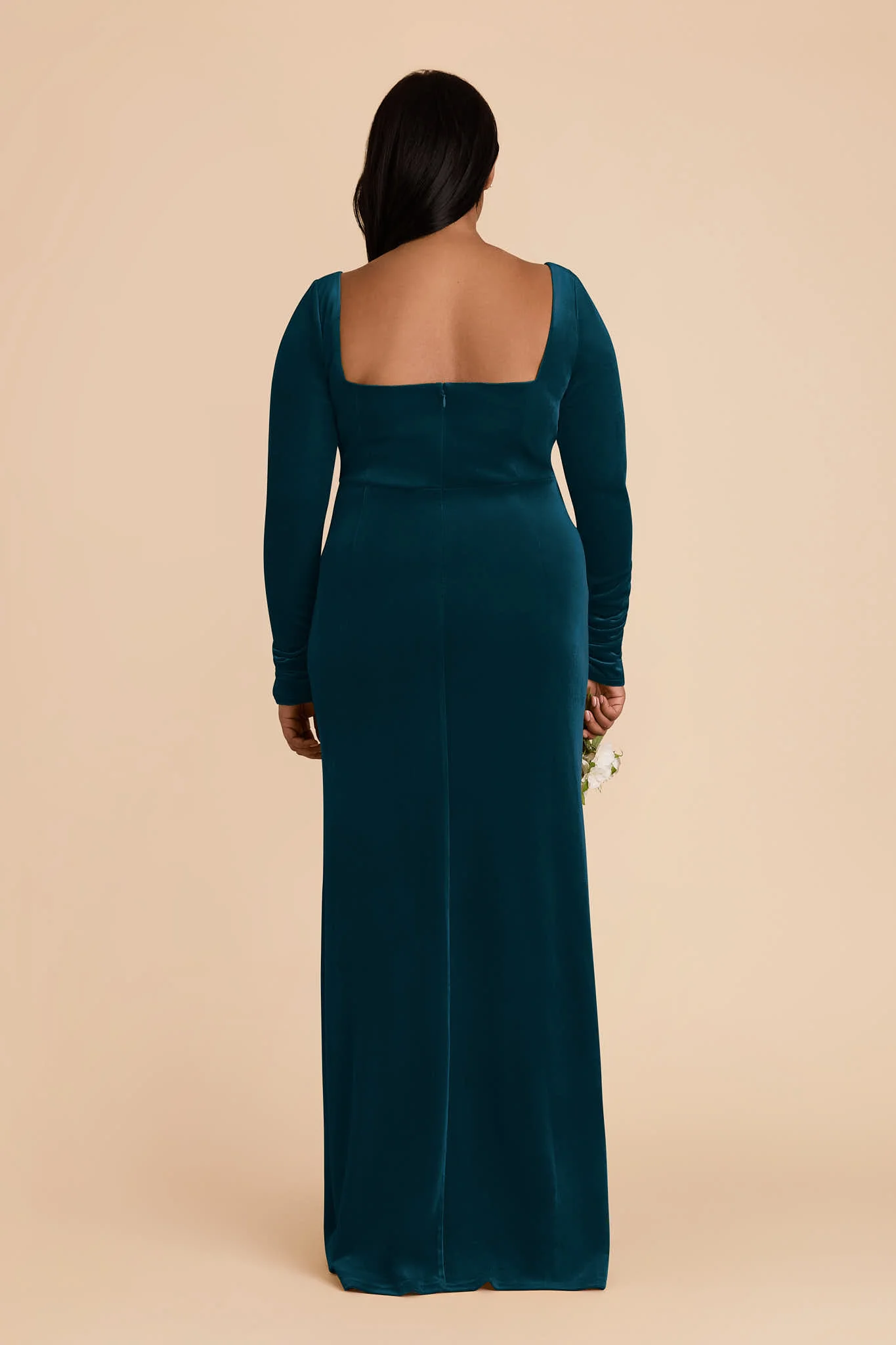 Ivy Velvet Dress - Peacock - Image 7