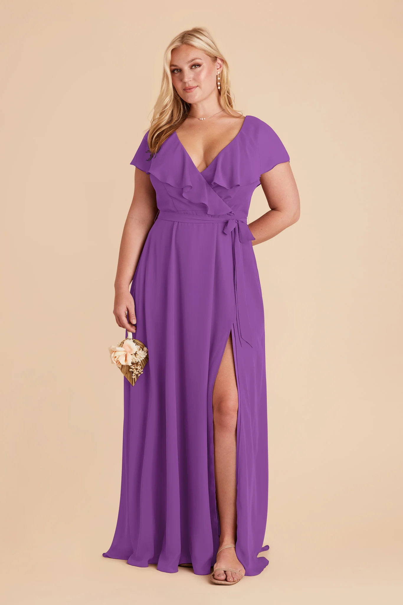 Jackson Chiffon Dress - Amethyst - Image 5