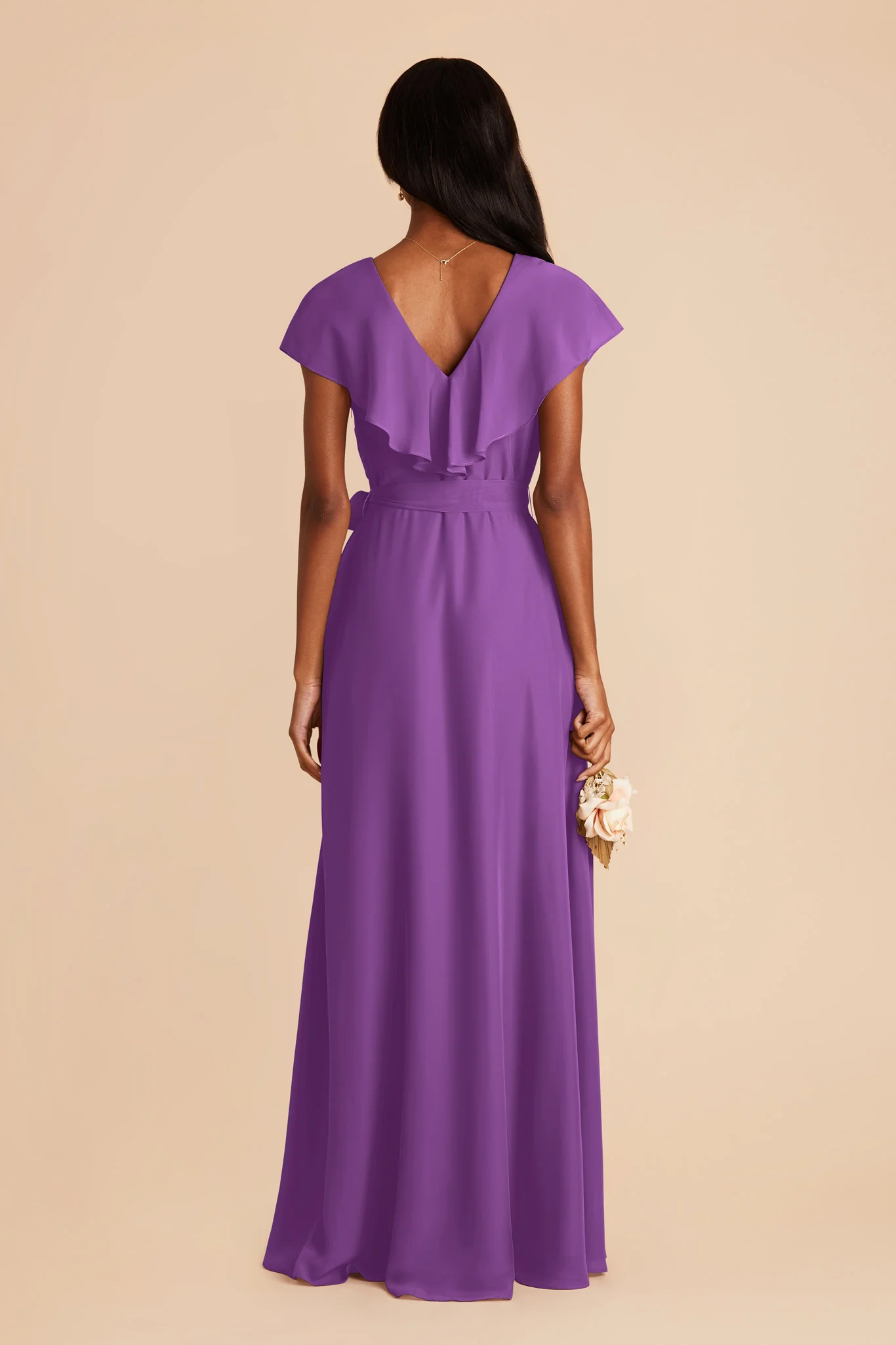 Jackson Chiffon Dress - Amethyst - Image 6