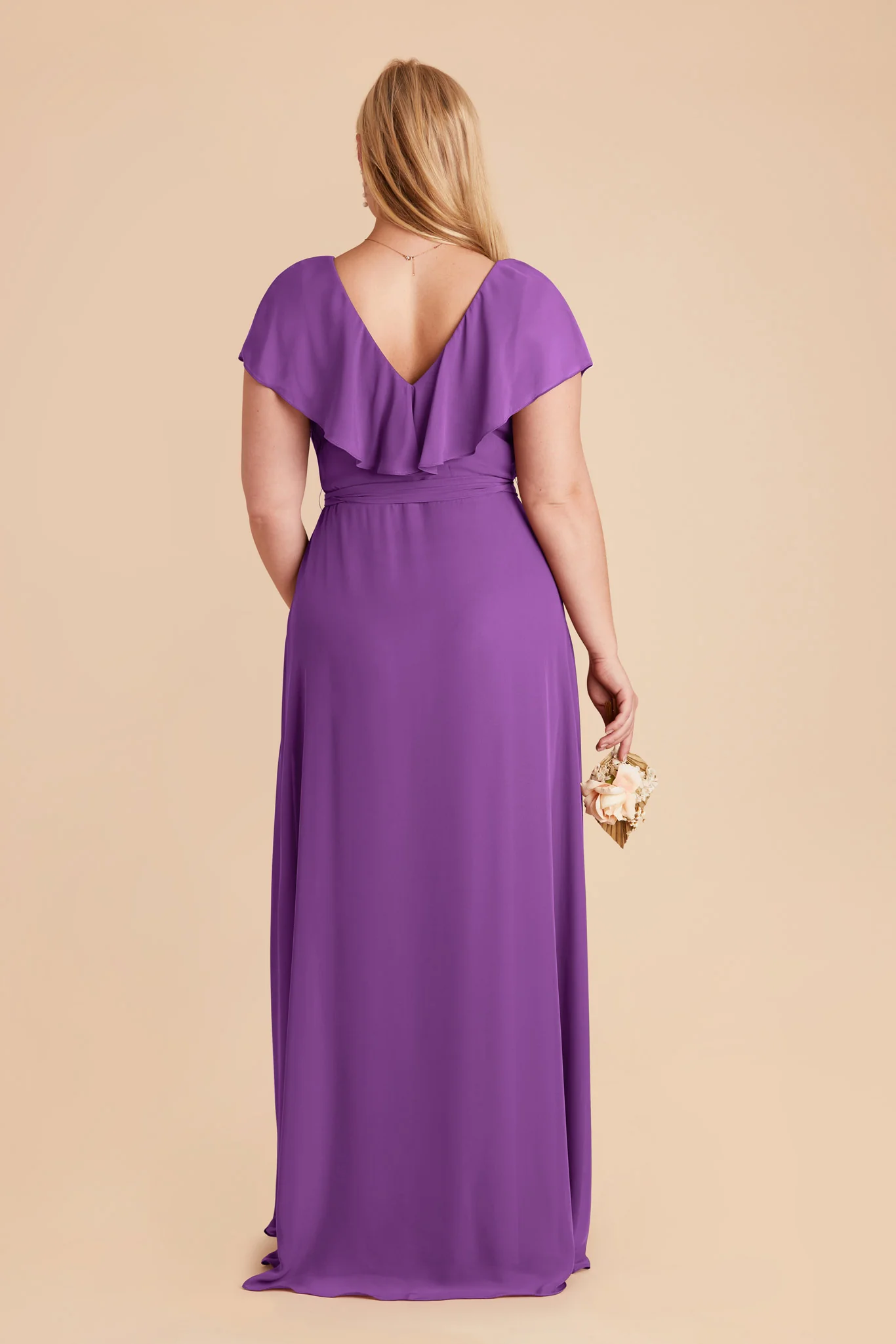 Jackson Chiffon Dress - Amethyst - Image 7