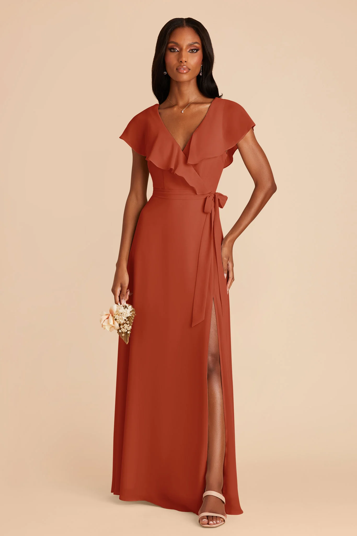 Swatch - Chiffon in Auburn - Image 4
