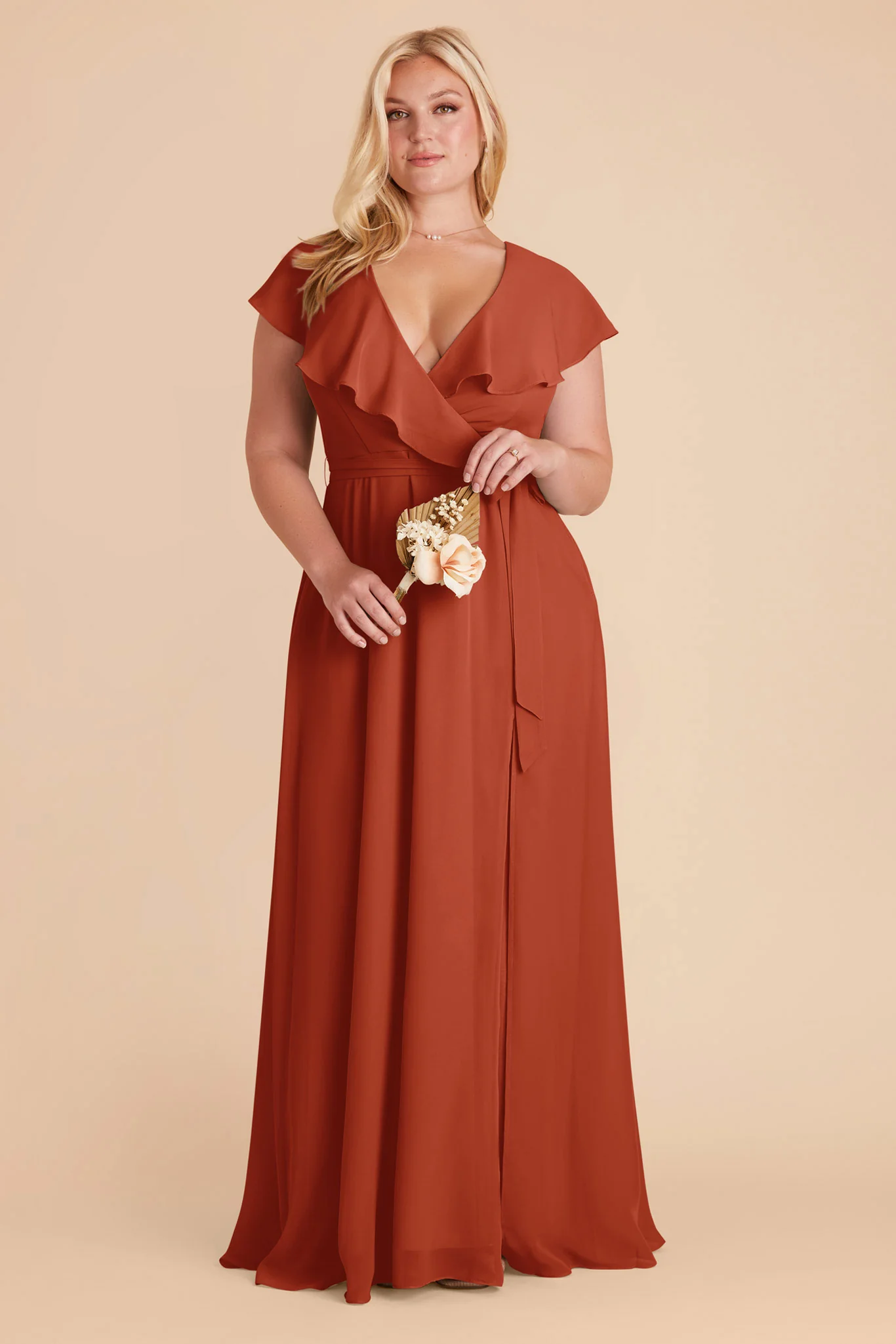 Jackson Chiffon Dress - Auburn - Image 6