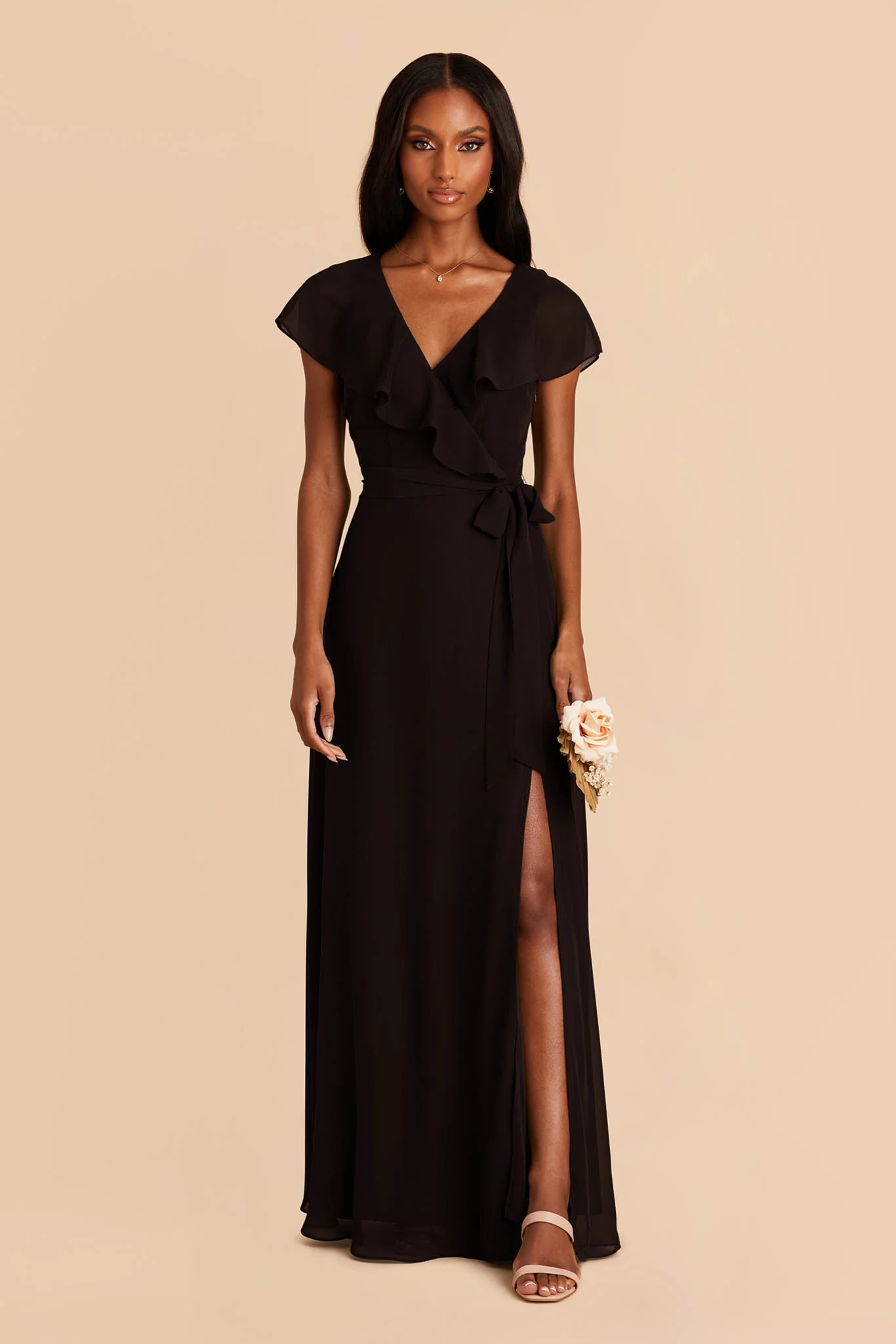 Jackson Chiffon Dress - Black