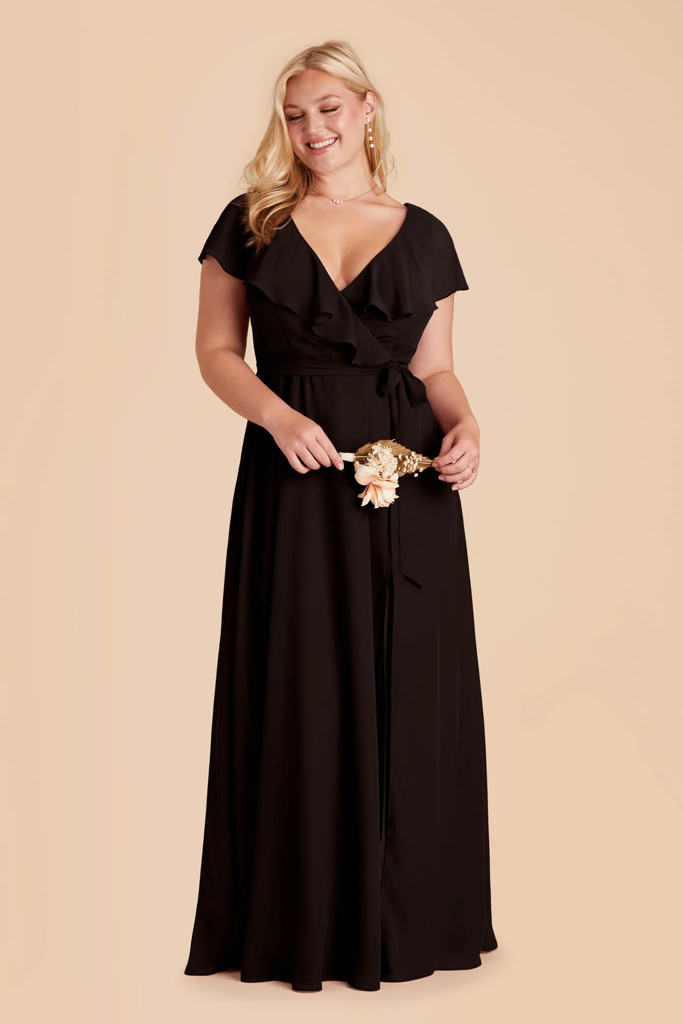 Jackson Chiffon Dress - Black - Image 2