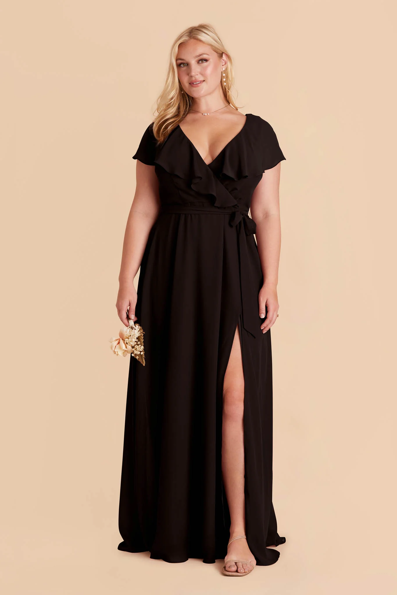 Jackson Chiffon Dress - Black - Image 6