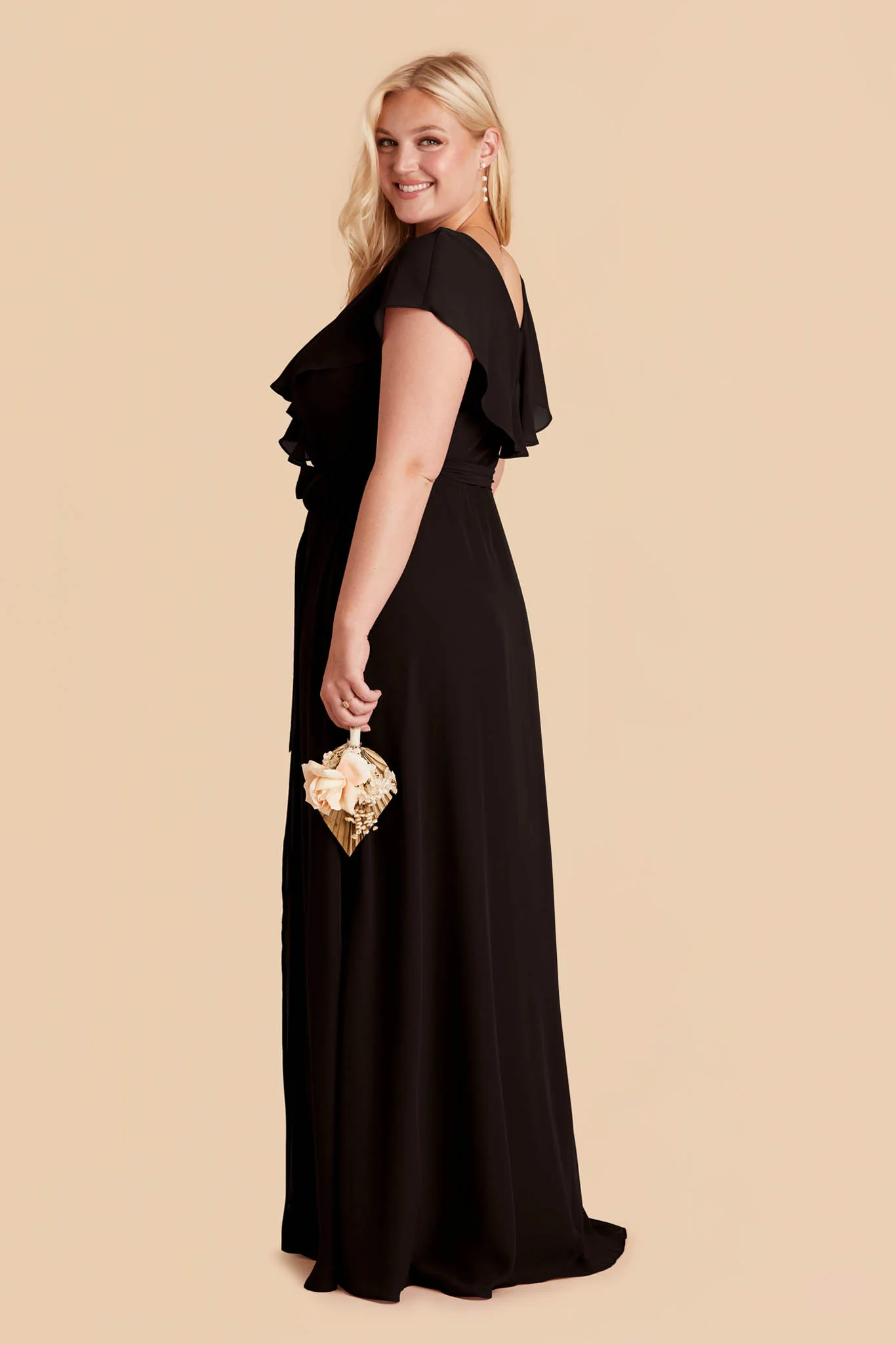 Jackson Chiffon Dress - Black - Image 7