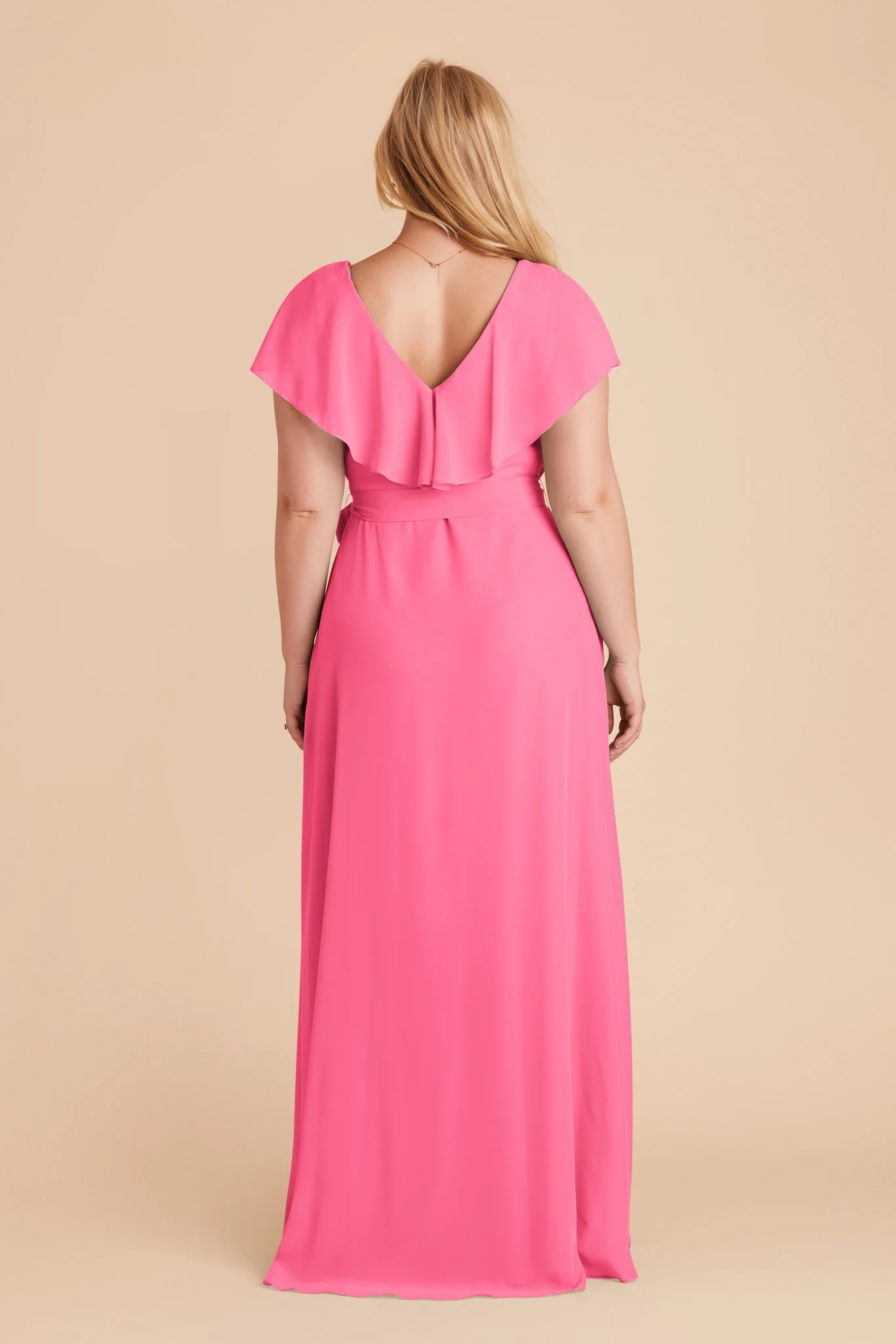 Jackson Chiffon Dress - Bon Bon Pink - Image 6