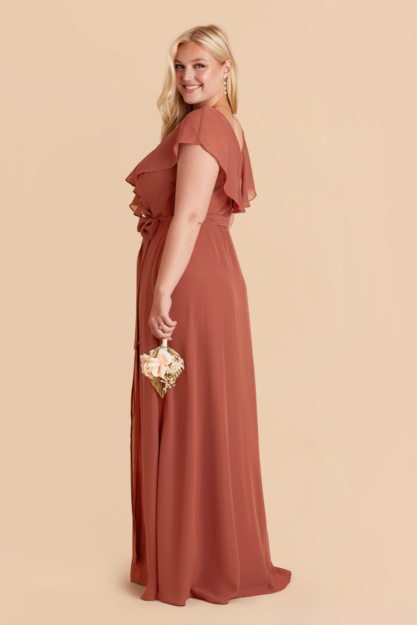 Jackson Chiffon Dress - Desert Rose - Image 7