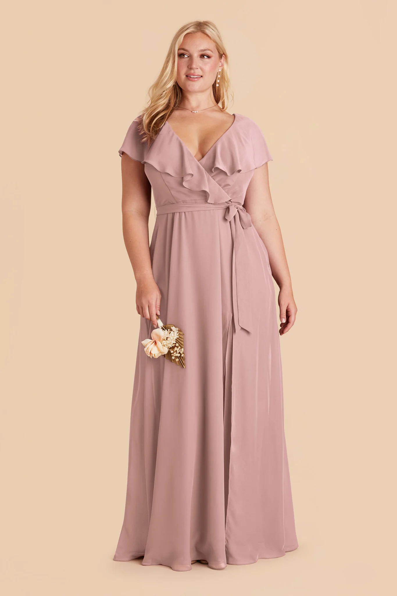 Jackson Chiffon Dress - English Rose - Image 6