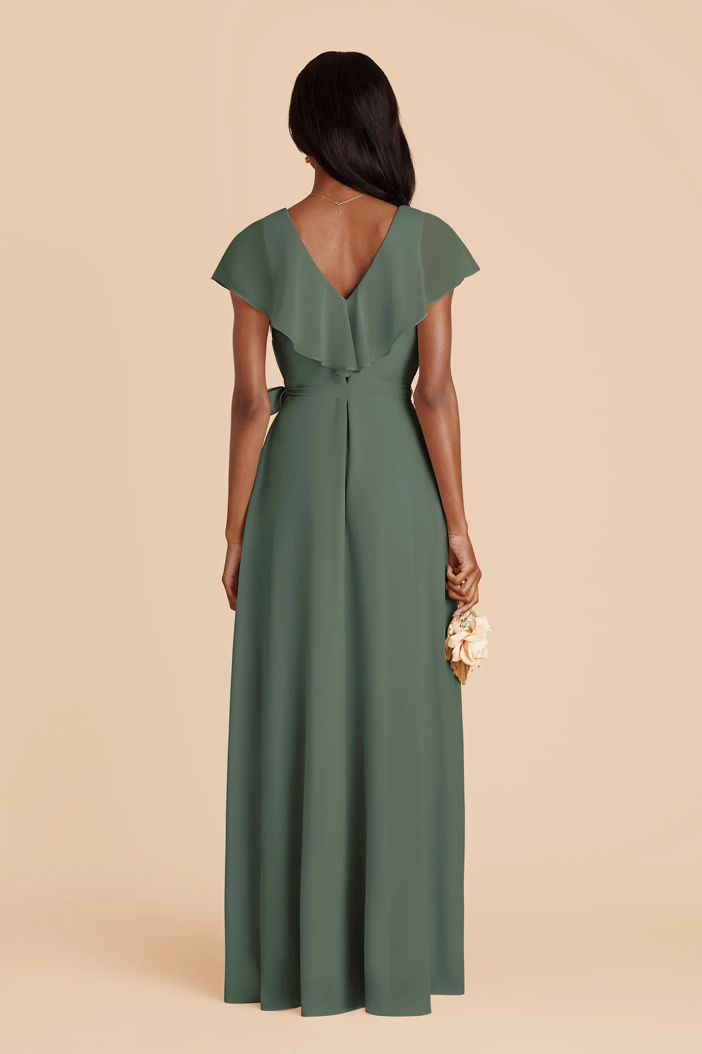 Jackson Chiffon Dress - Eucalyptus - Image 4