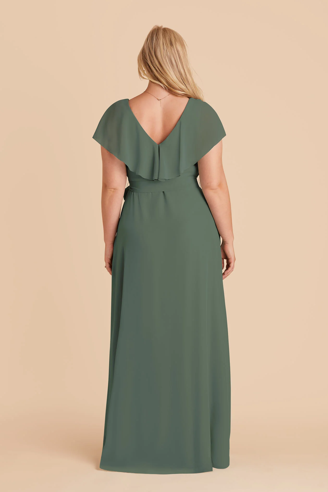 Jackson Chiffon Dress - Eucalyptus - Image 5