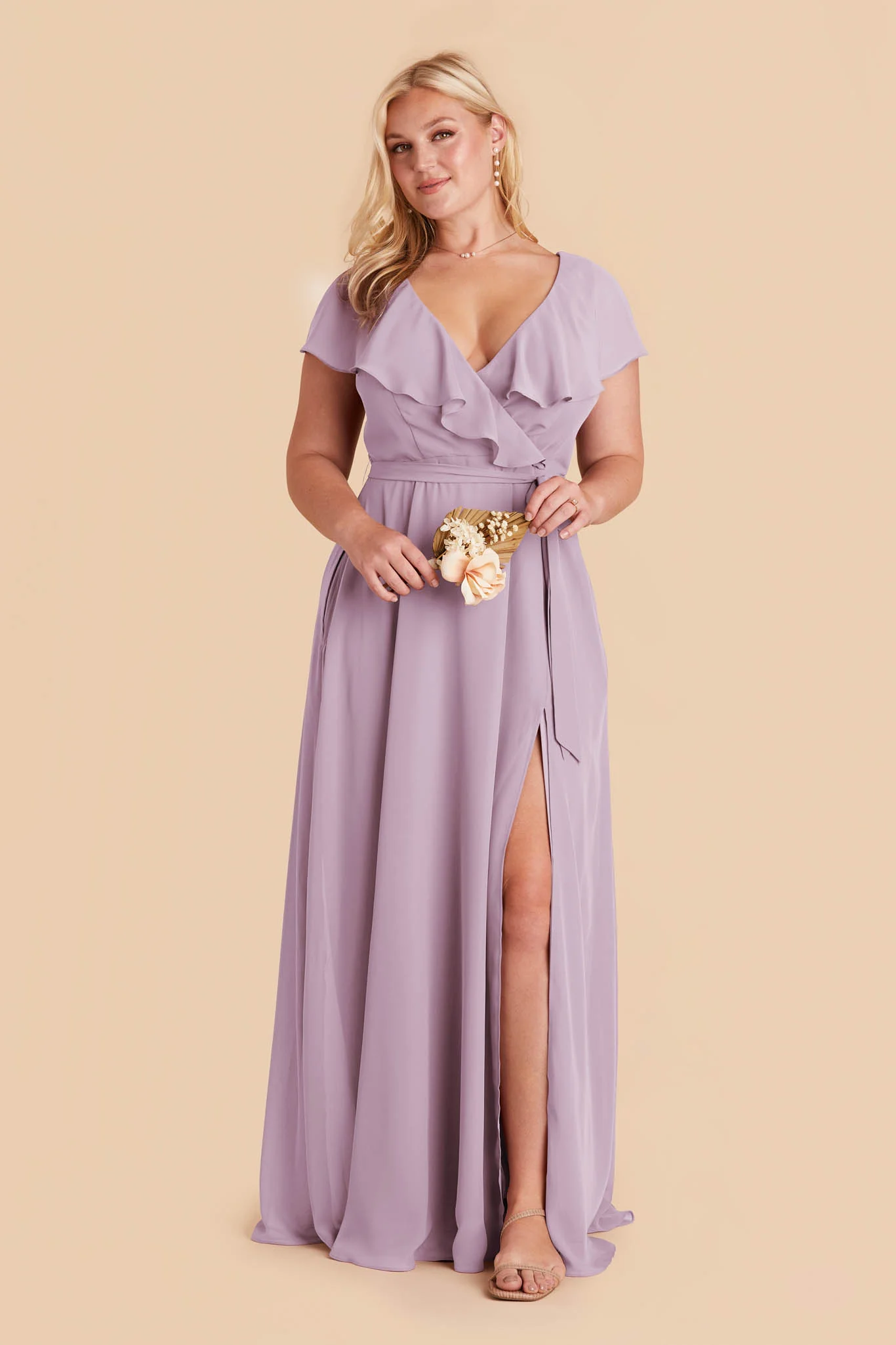 Jackson Chiffon Dress - Lavender - Image 2