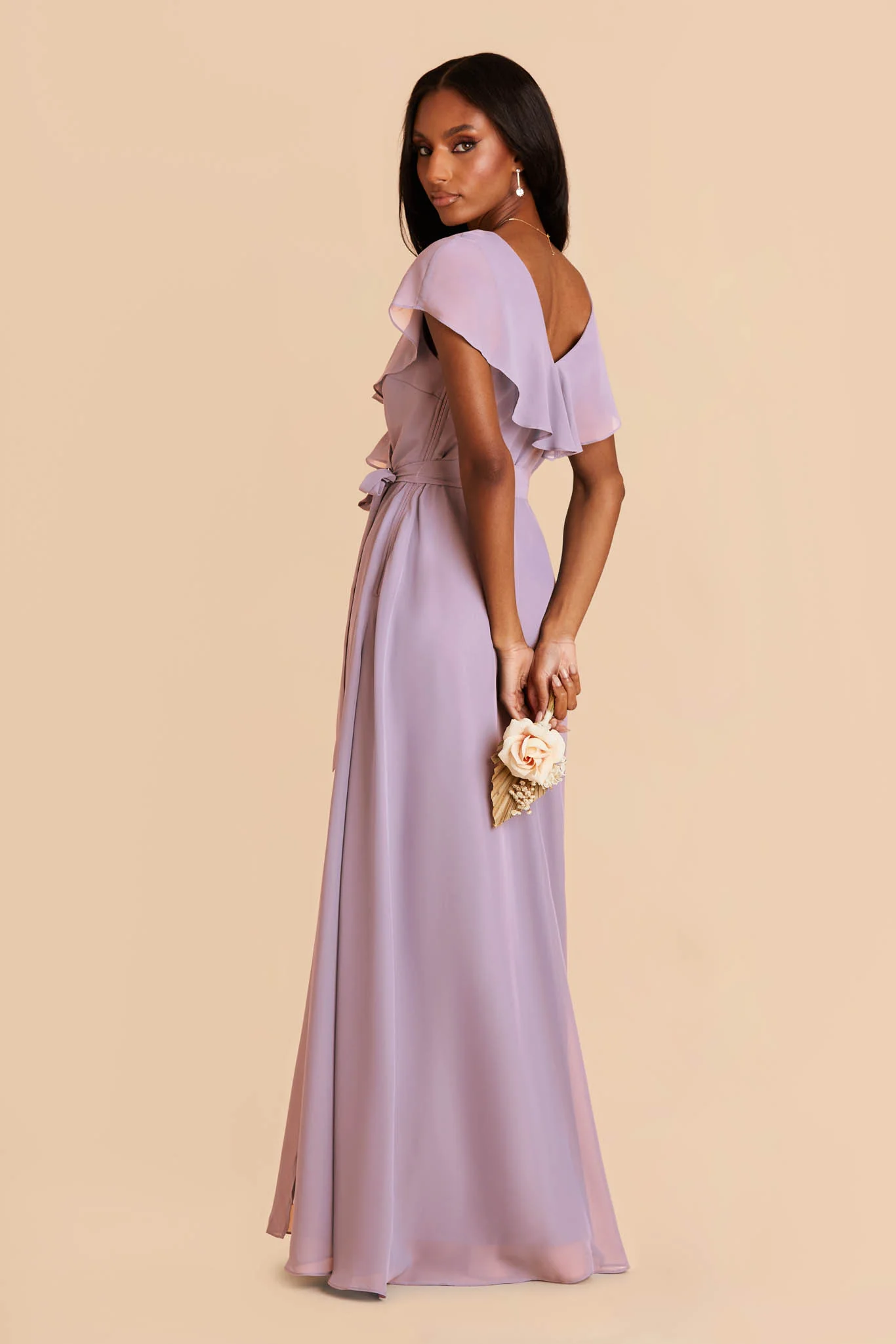 Jackson Chiffon Dress - Lavender - Image 4