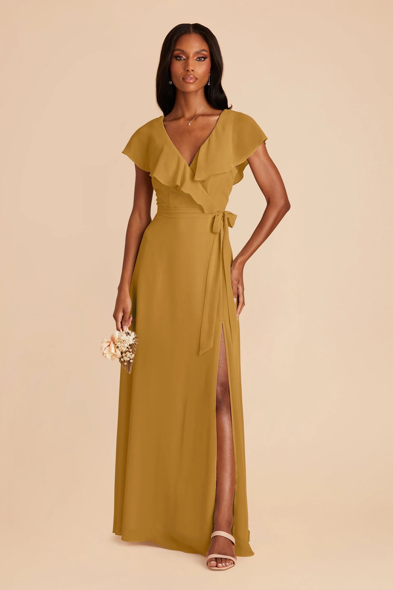 Jackson Chiffon Dress - Marigold