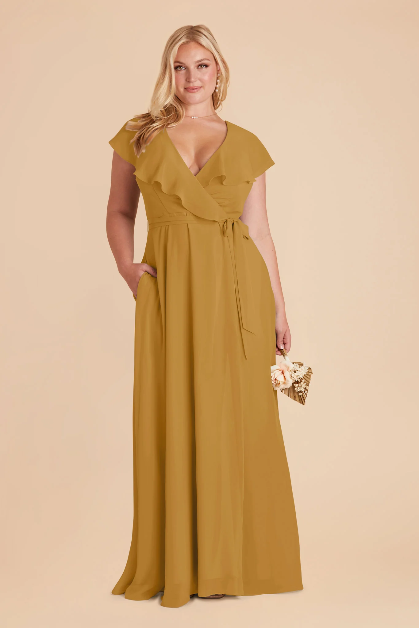 Jackson Chiffon Dress - Marigold - Image 6