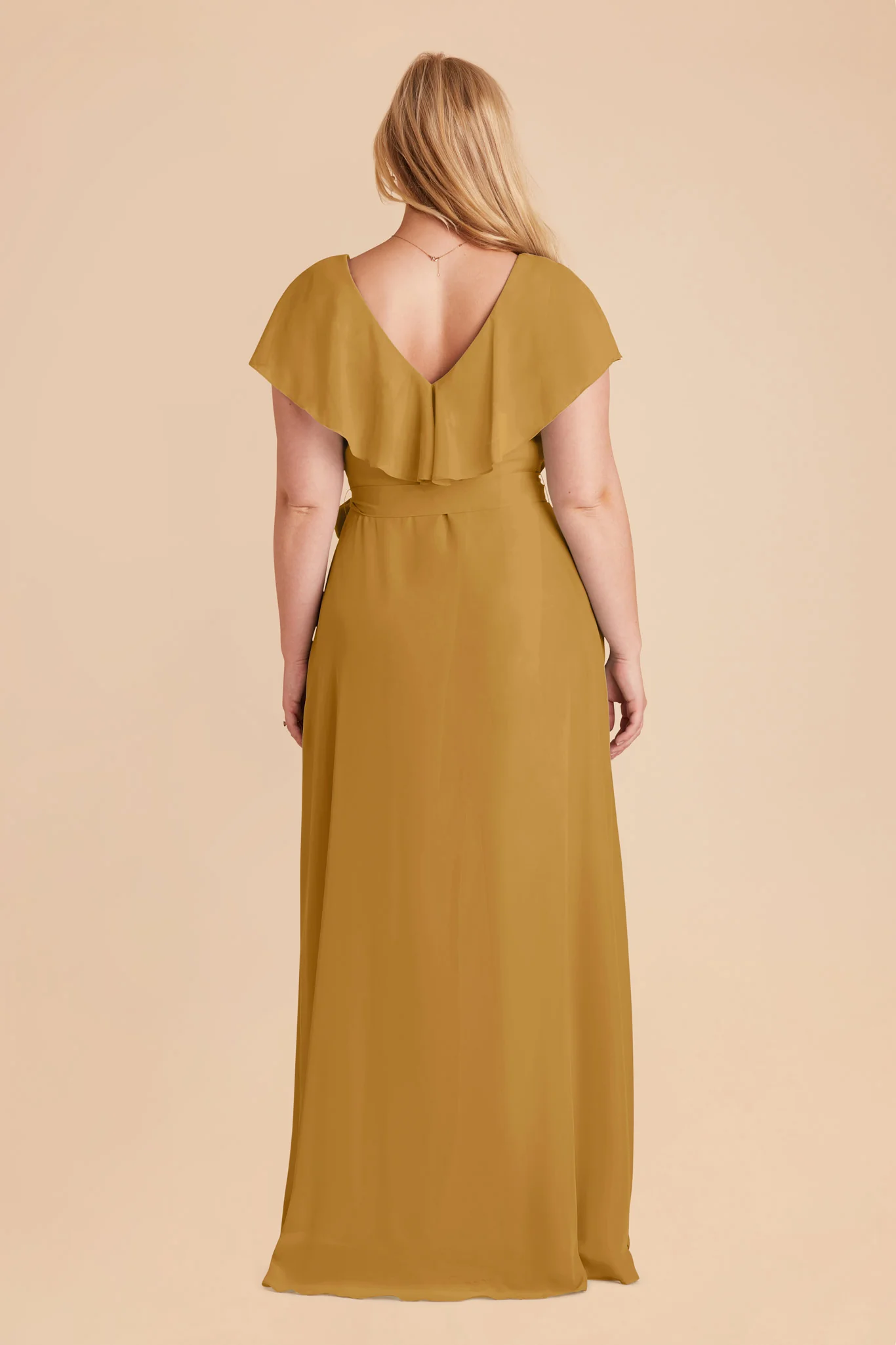 Jackson Chiffon Dress - Marigold - Image 7