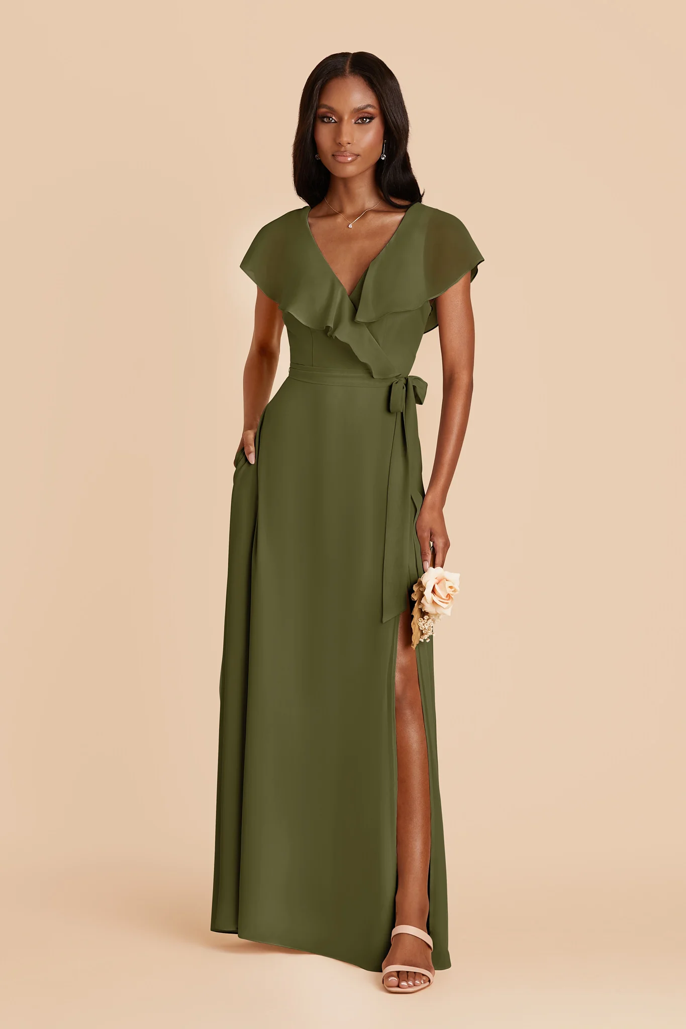 Jackson Chiffon Dress - Martini - Image 3