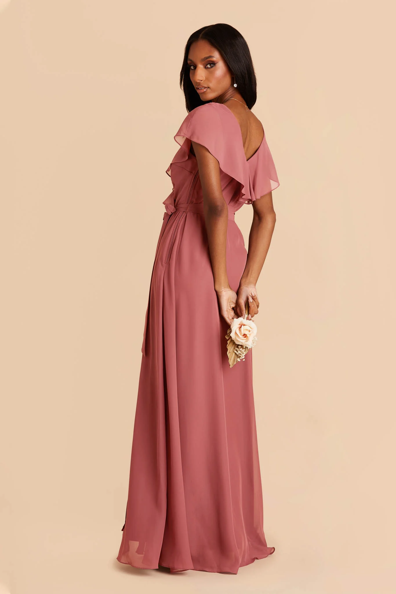 Jackson Chiffon Dress - Mulberry - Image 5