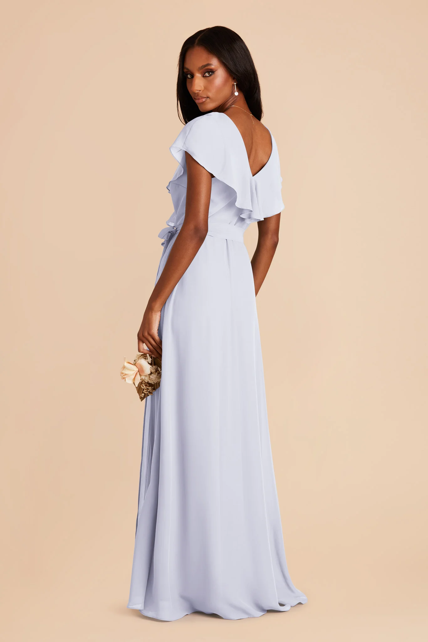 Jackson Chiffon Dress - Periwinkle Blue - Image 4